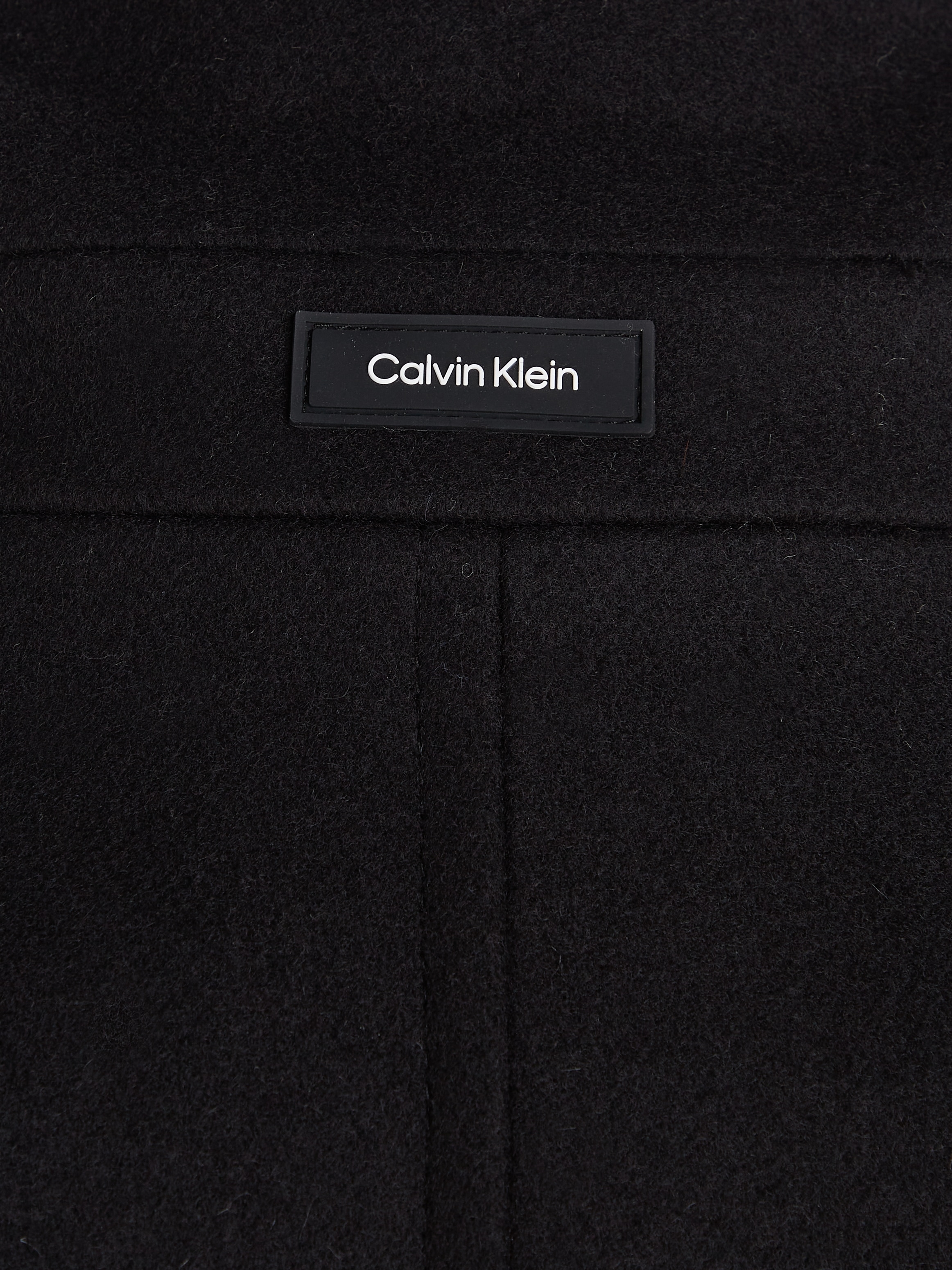 Calvin Klein Wollmantel »MODERN WOOL BLEND COAT«, mit Markenlabel