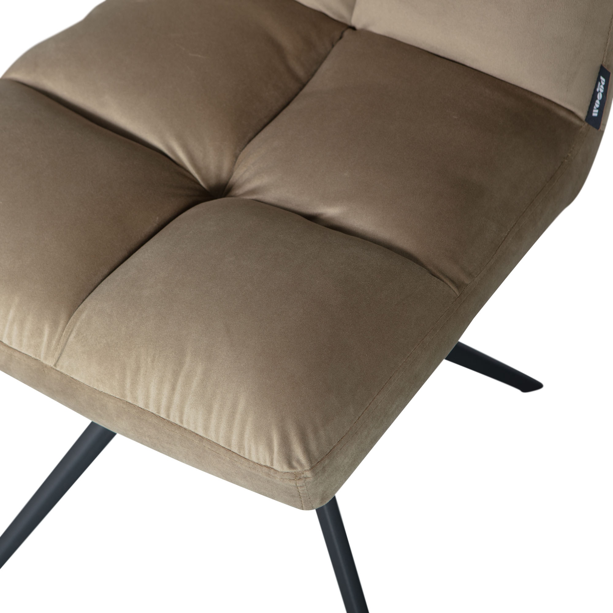 WOOOD Drehstuhl »Vinny«, Samt, mit Drehfuß, Breite 48 cm