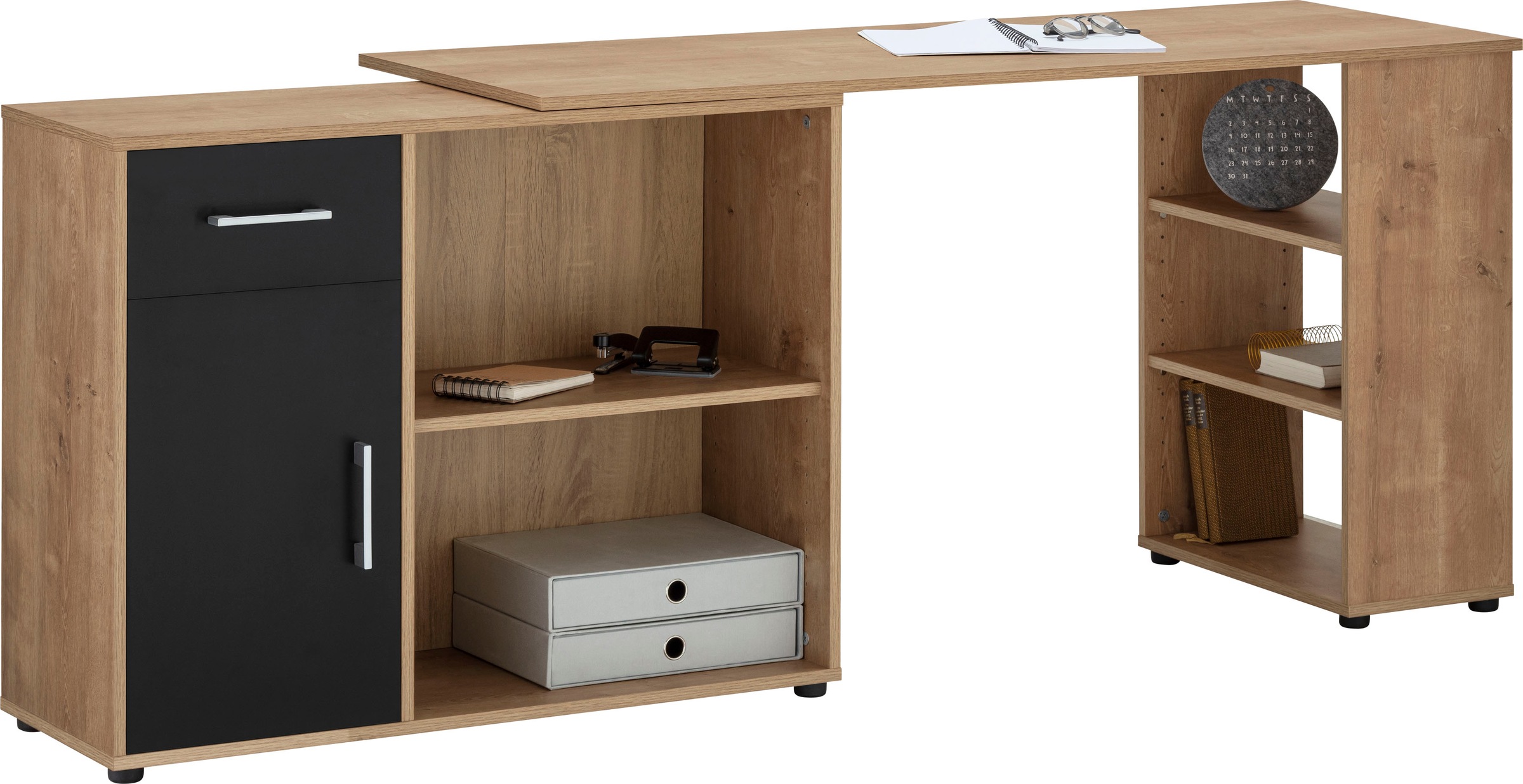 VOGL Möbelfabrik Eckschreibtisch "Ecki" variabel aufstellbarer Ecksschreibt günstig online kaufen