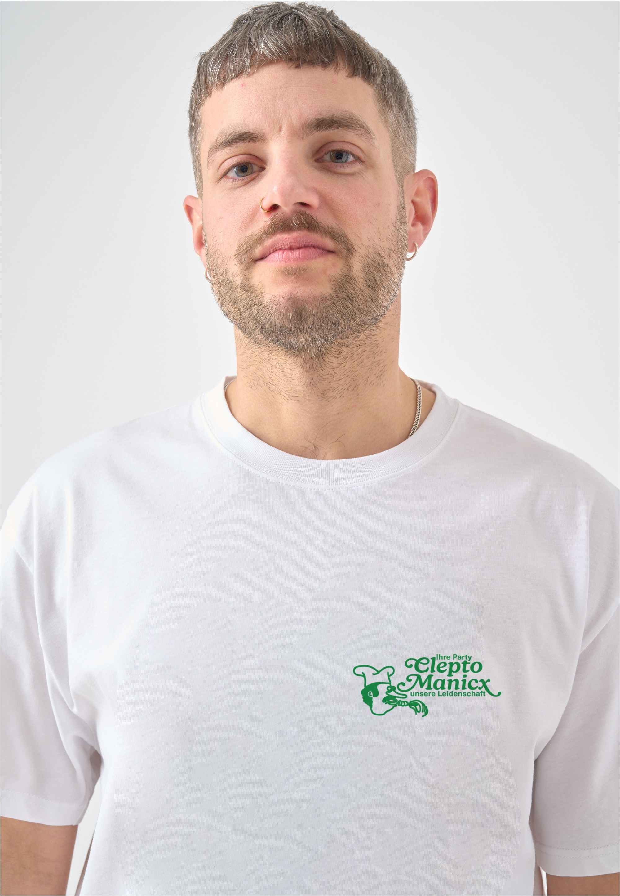 Cleptomanicx T-Shirt »Partyservice« mit großem Rückenprint