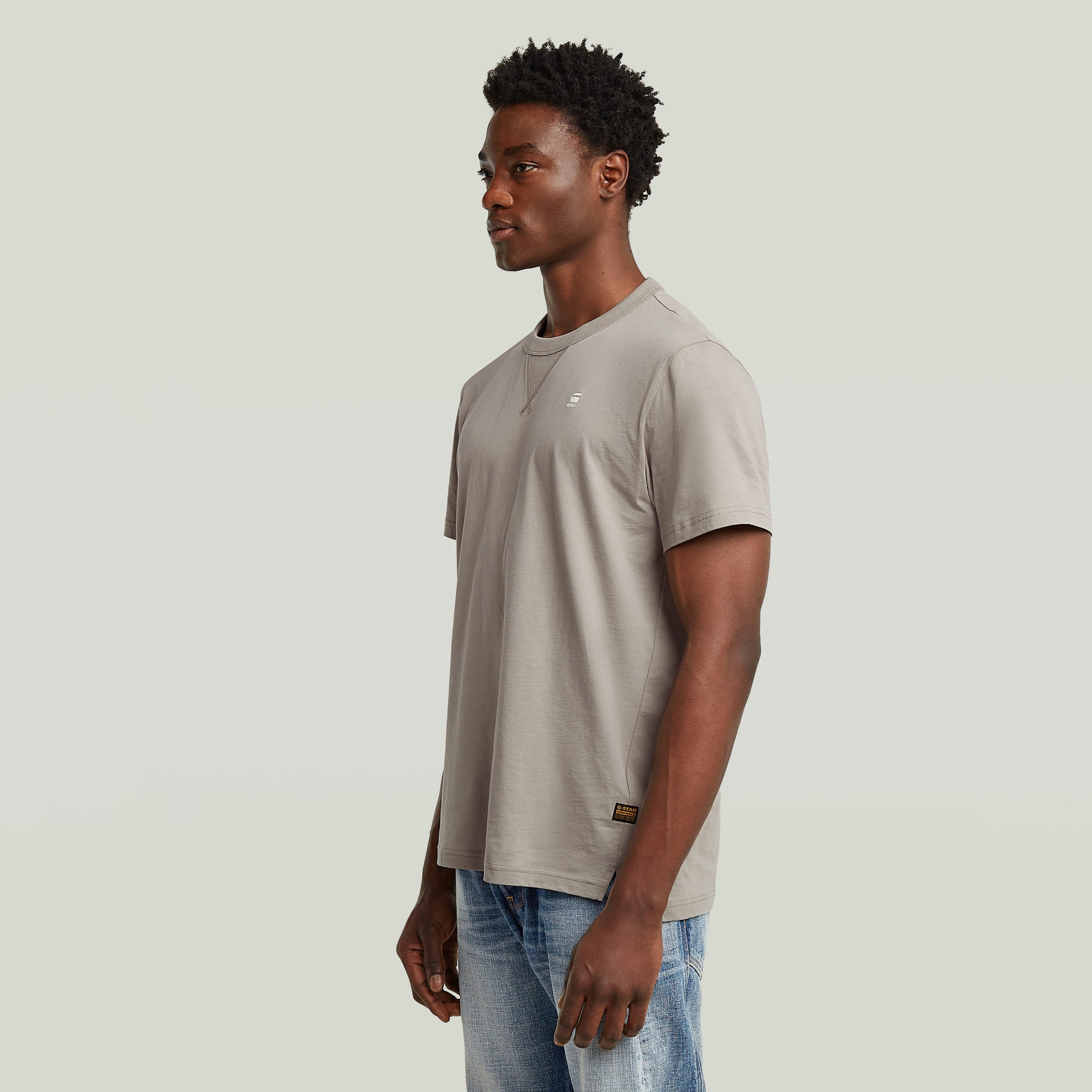 G-STAR T-Shirt "Nifous", Rundhals, mit Rippeinsatz günstig online kaufen