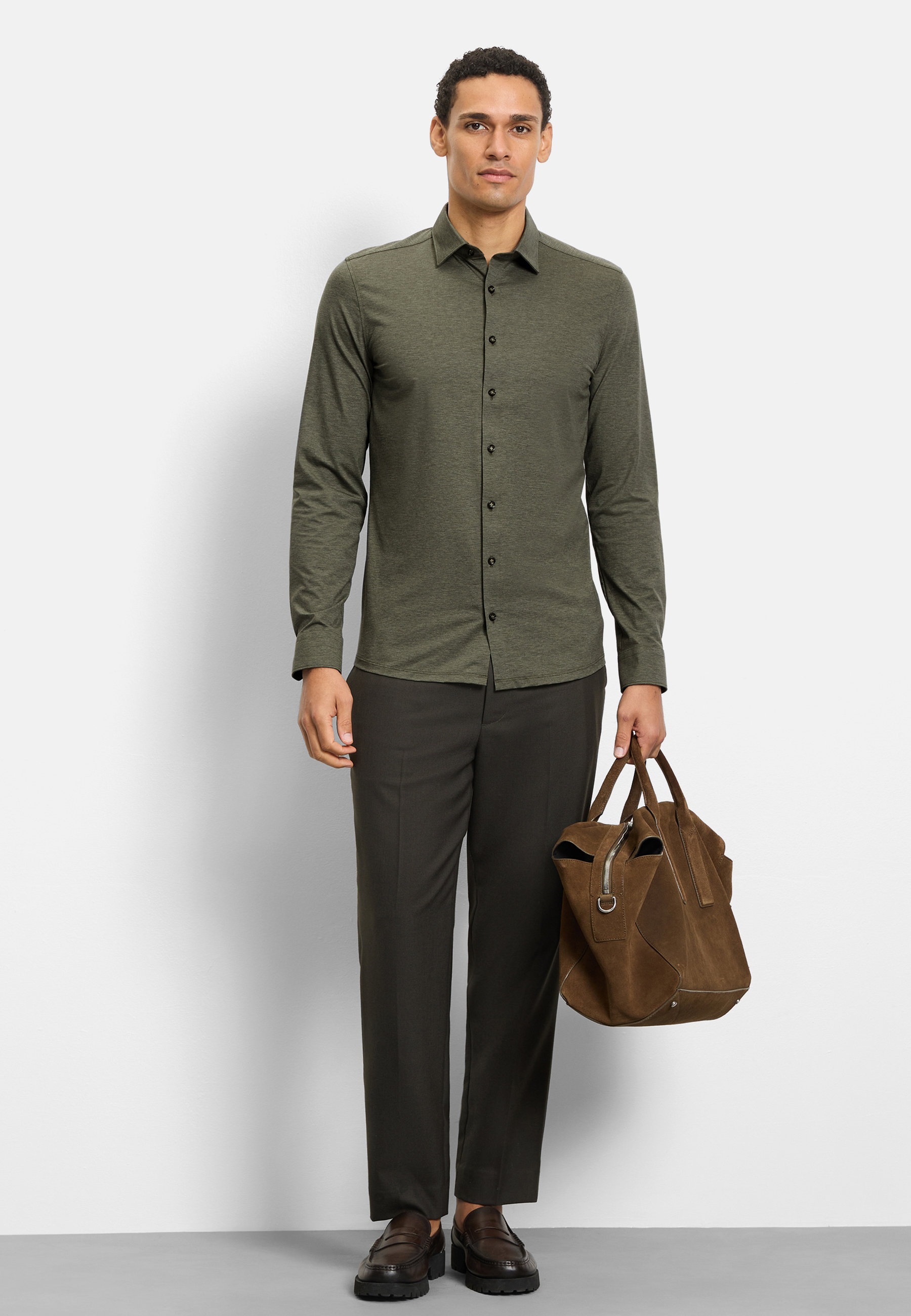 OLYMP No. Six 24/Seven Shirt Green 2