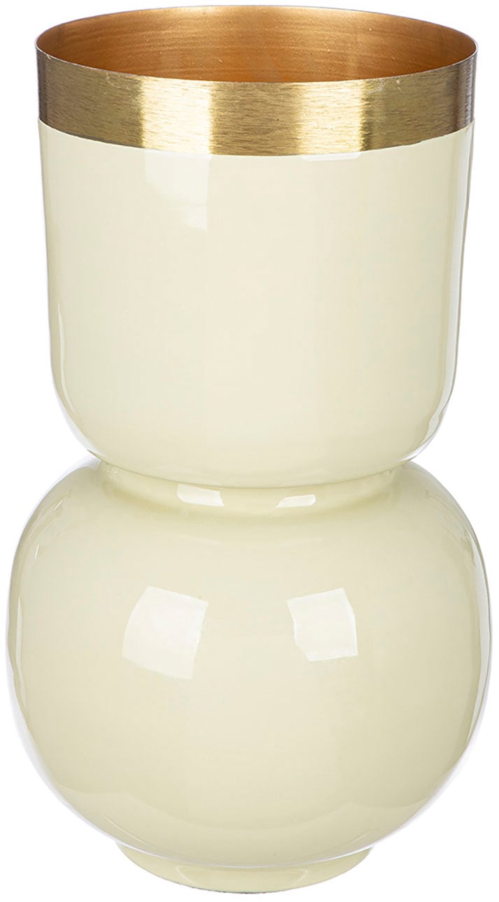 GILDE Tischvase "Vase Roro mit Goldrand", (1 St.) günstig online kaufen
