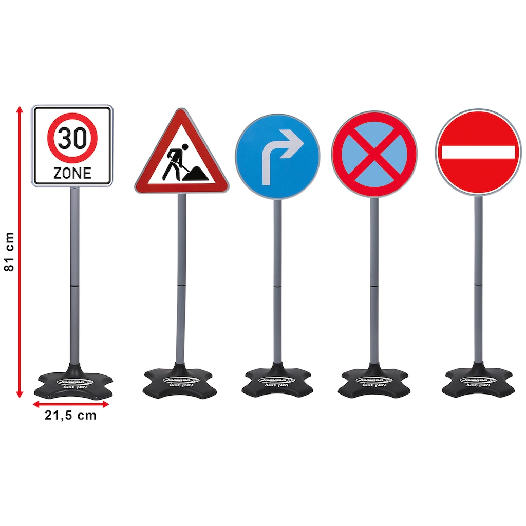 Jamara Spiel-Verkehrszeichen »Traffic-Set Grand B«, (5 tlg.)
