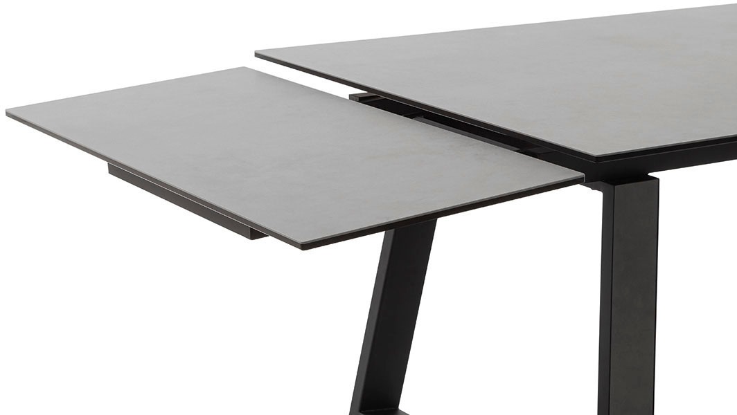 MCA furniture Esstisch »NARBONNE Kufentisch 200-300 cm«, (Einzelstück), Keramik,Metall,Stirnauszug,ausziehbar,Tischplatte 13 mm,10-12 Personen