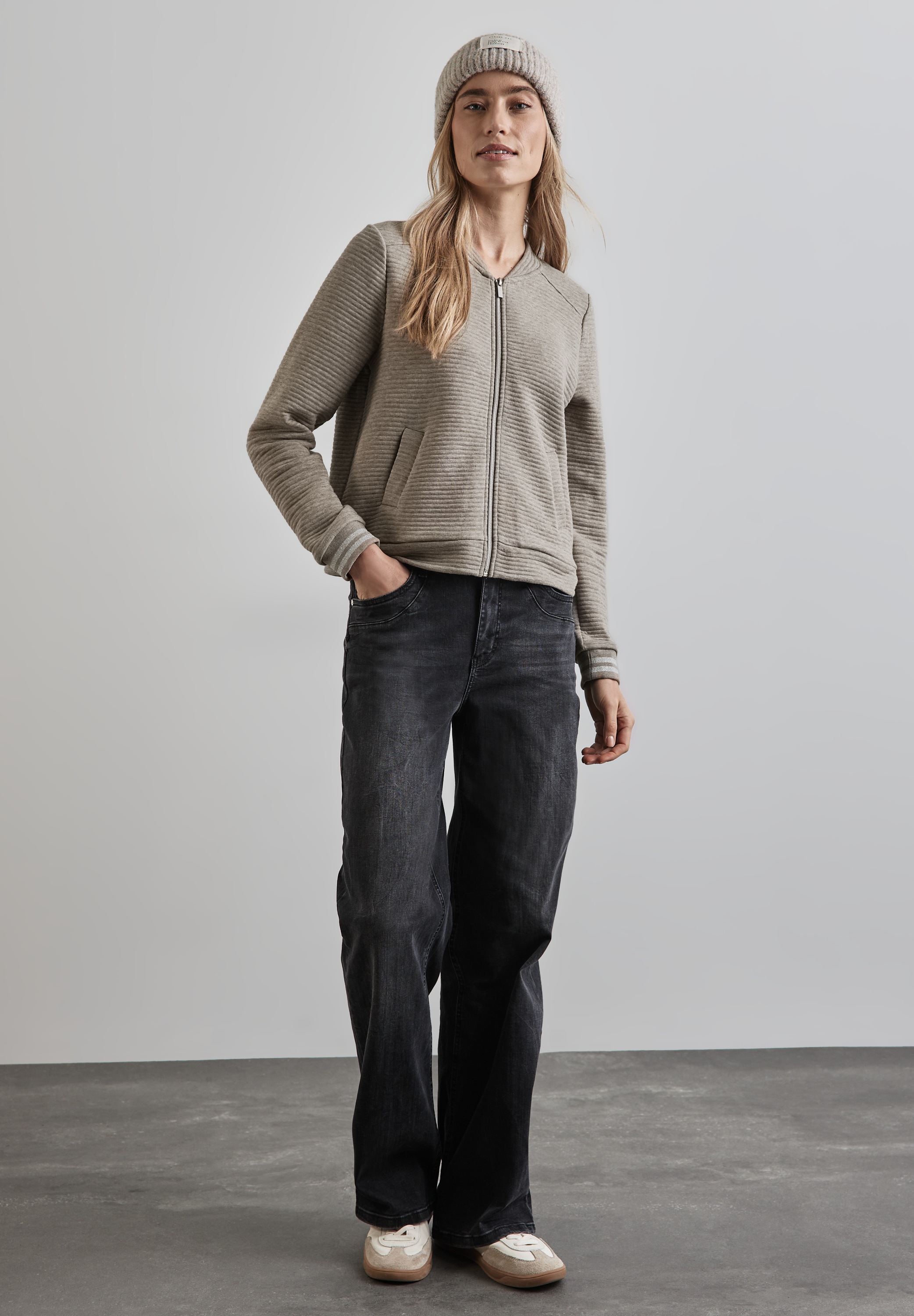 STREET ONE Cardigan, mit Rundhalsausschnitt