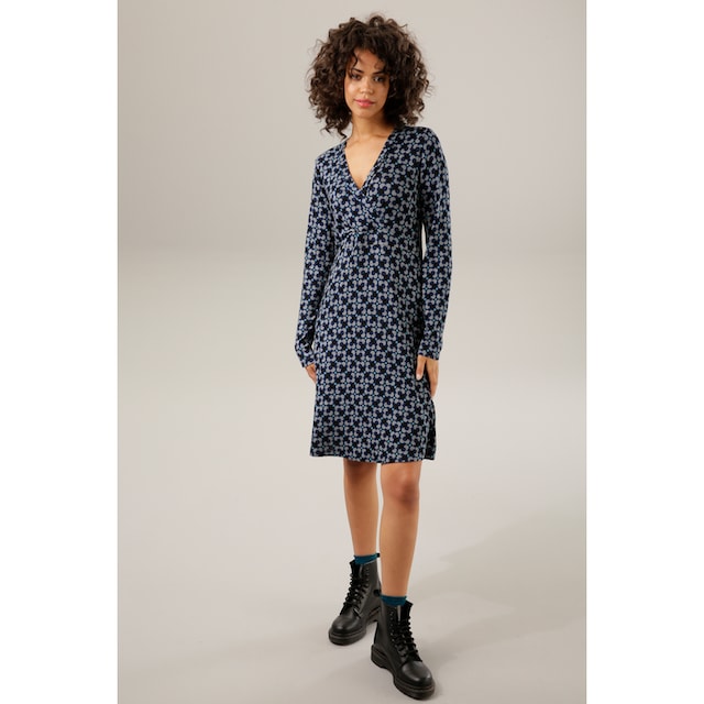 Aniston CASUAL Jerseykleid, mit V-Ausschnitt in Wickeloptik - NEUE  KOLLEKTION für kaufen | BAUR