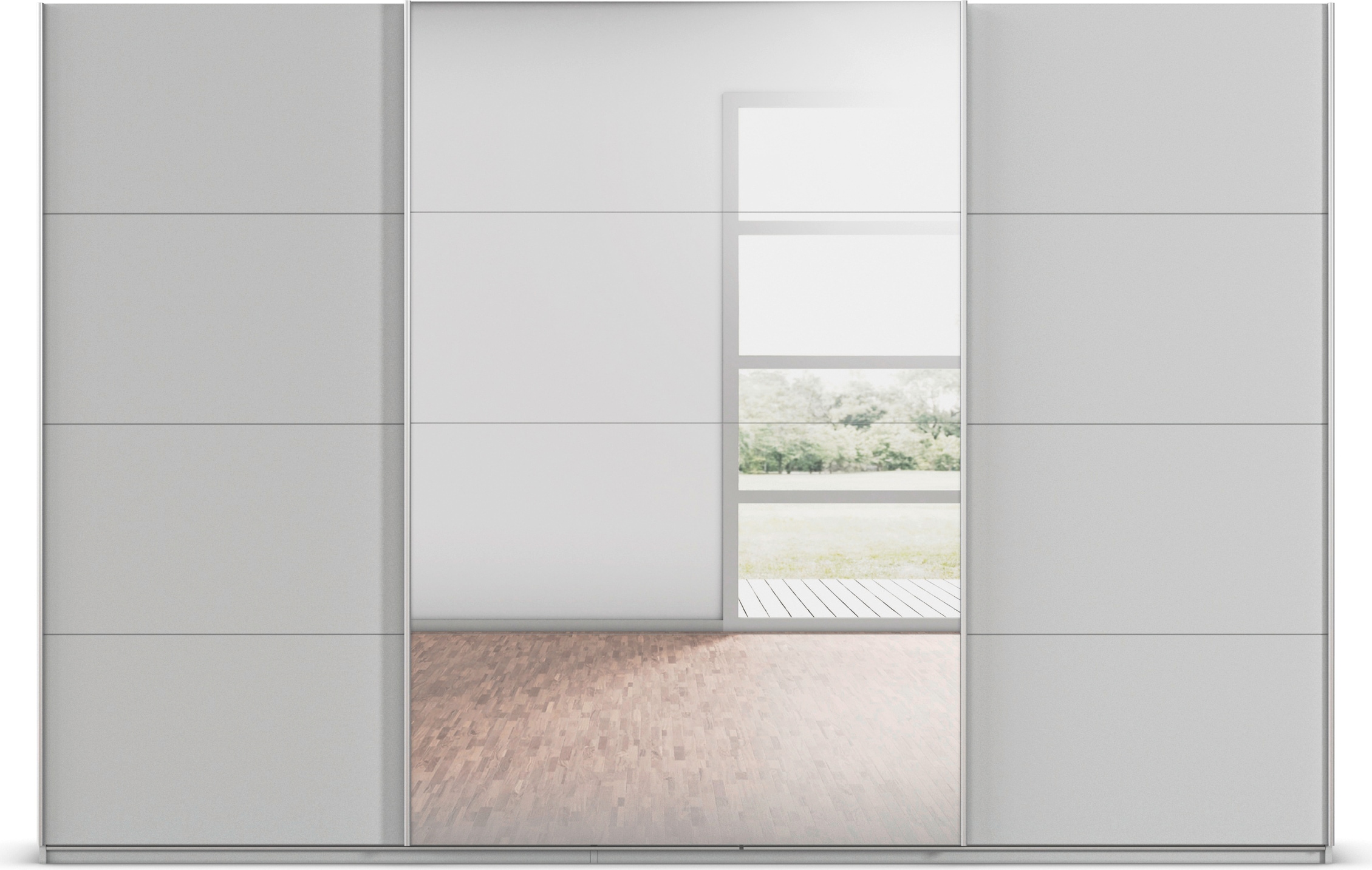 rauch Schwebetürenschrank »Kleiderschrank Schrank Garderobe AGORDO«, Top Innenausstattung, in 4 Breiten und 2 Höhen MADE IN GERMANY