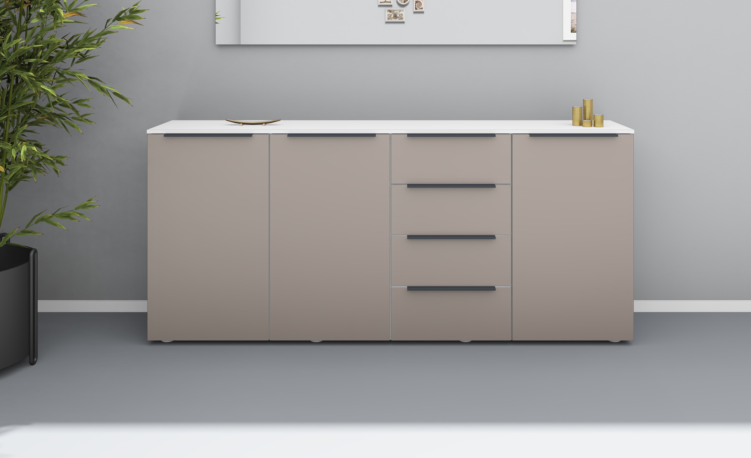 borchardt Möbel Highboard "Tom", Breite 200 cm