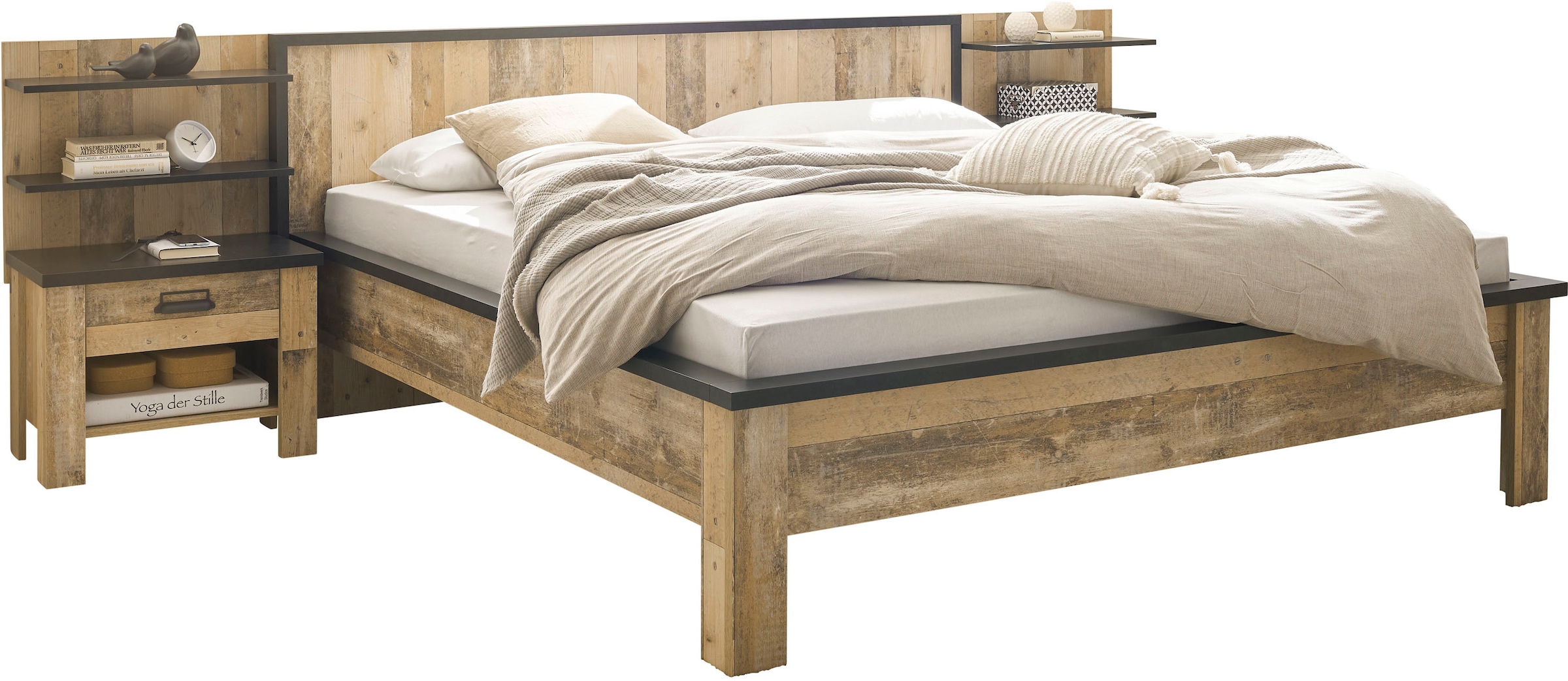 Home affaire Bettanlage "SHERWOOD" 5 Stk. tlg. Liegefläche 180/200cm, 2 Nac günstig online kaufen