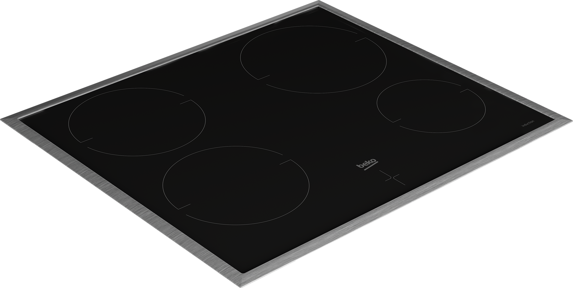 BEKO Induktions Herd-Set »BBUM17341BE«, mit 2-fach-Teleskopauszug, (Set), Heißluft mit Ringheizkörper