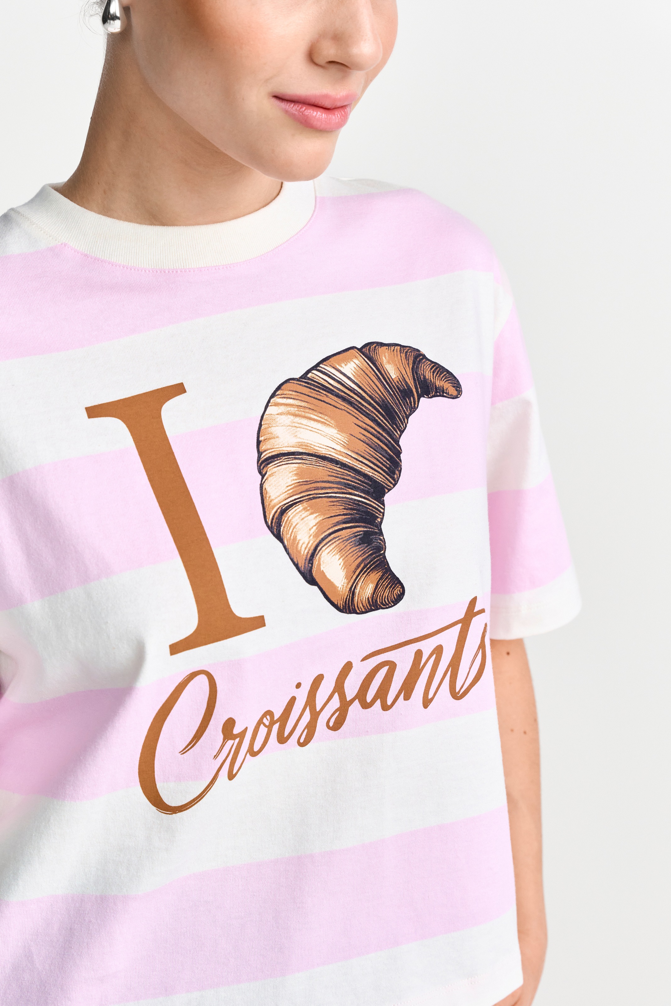 RICHROYAL T-Shirt oversized, croped, großes Frontmotiv, aus reiner Baumwoll günstig online kaufen