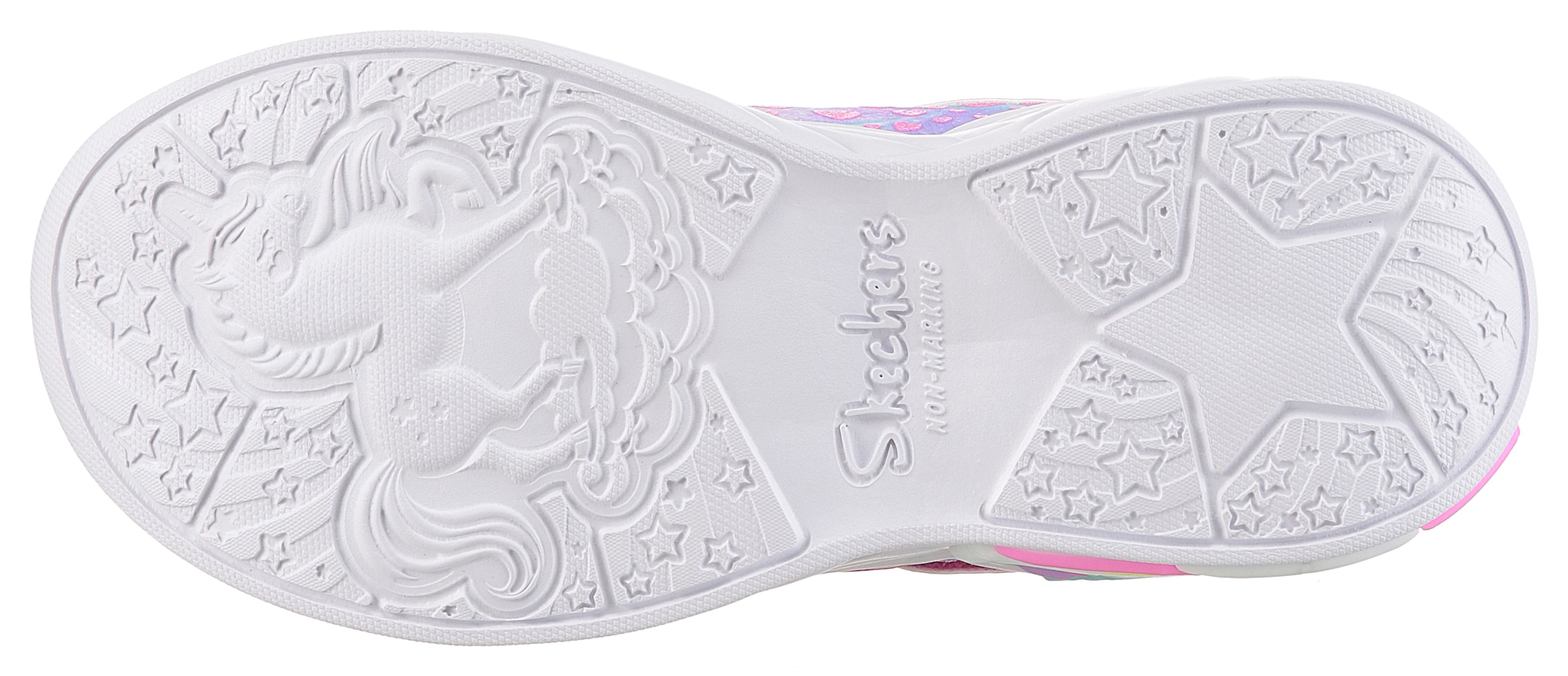 Skechers Sneaker »UNICORN DREAMS«, Klettschuh mit Einhorn, Größenschablone zum Download