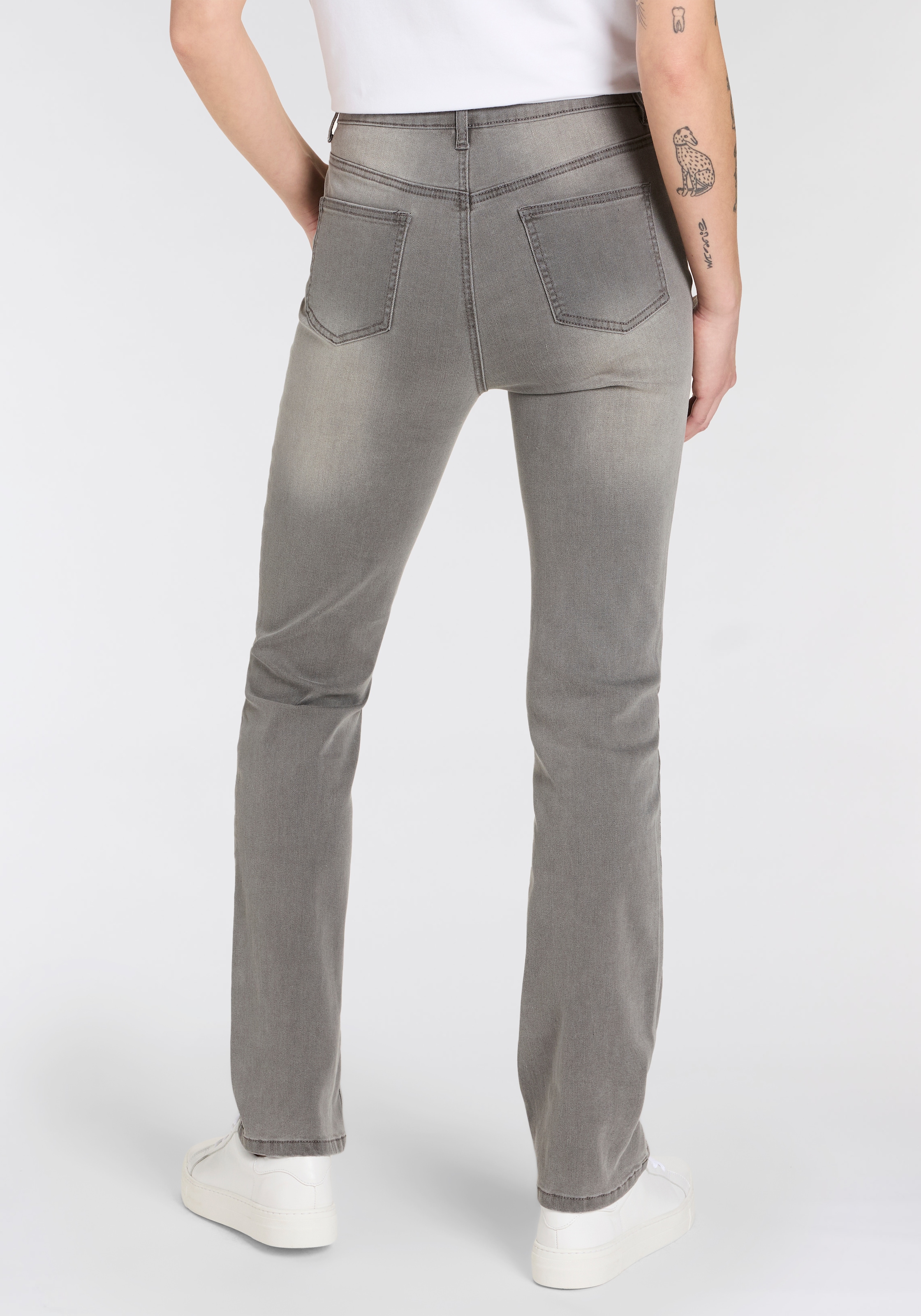 Arizona Gerade Jeans »Ultra-Stretch«, normale Passform, Comfort Fit, Used-Look-Waschung