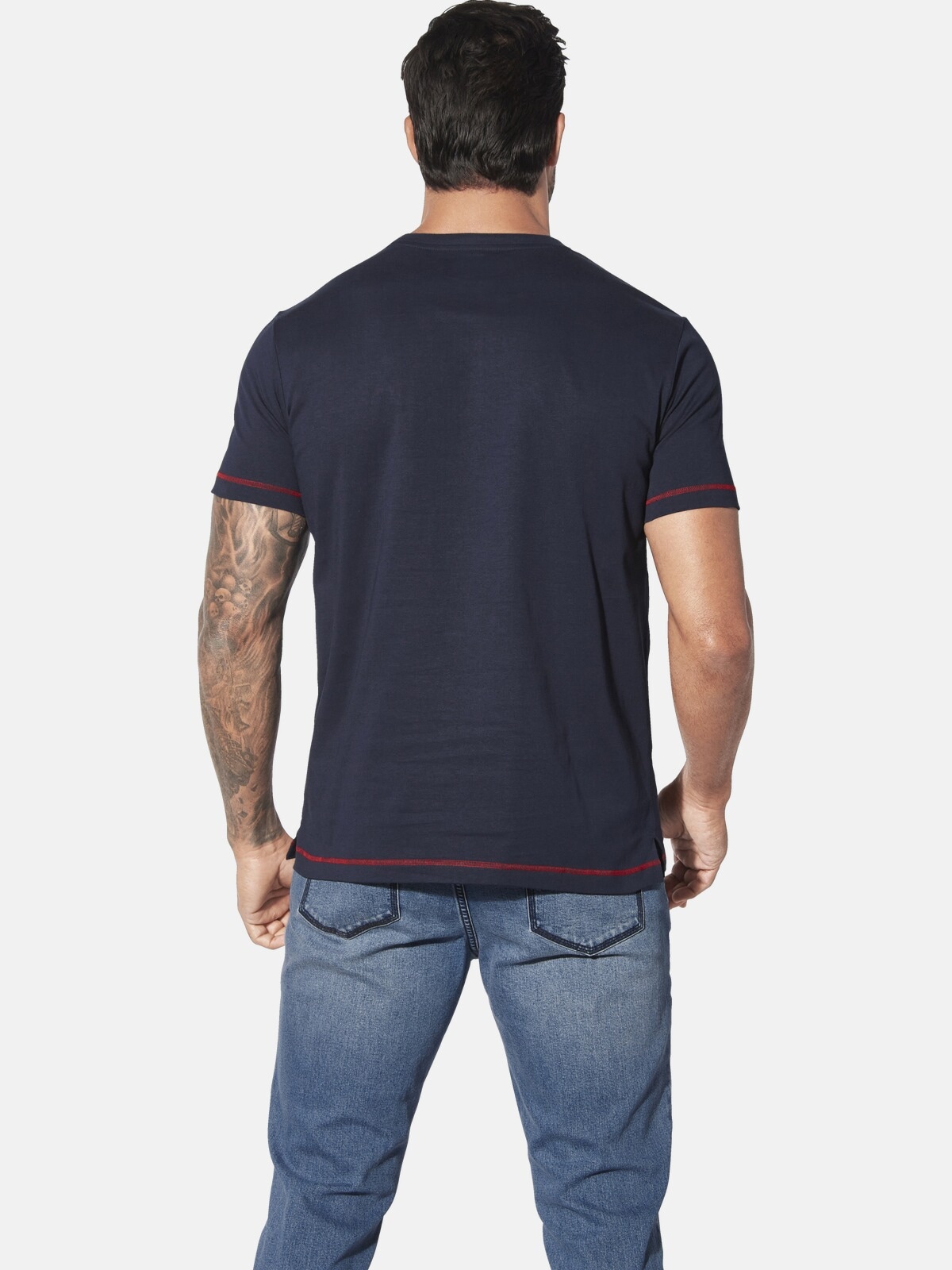 Jan Vanderstorm T-Shirt »Doppelpack T-Shirt BALDEN«, (2 tlg.), mit Brusttasche