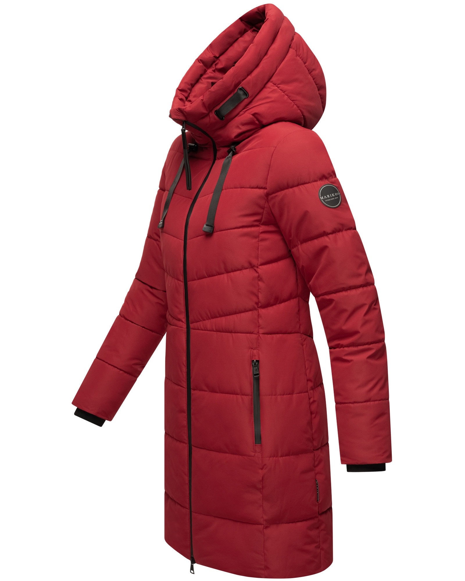 Marikoo Winterjacke »Natsukoo XVI«, Stepp Mantel mit großer Kapuze