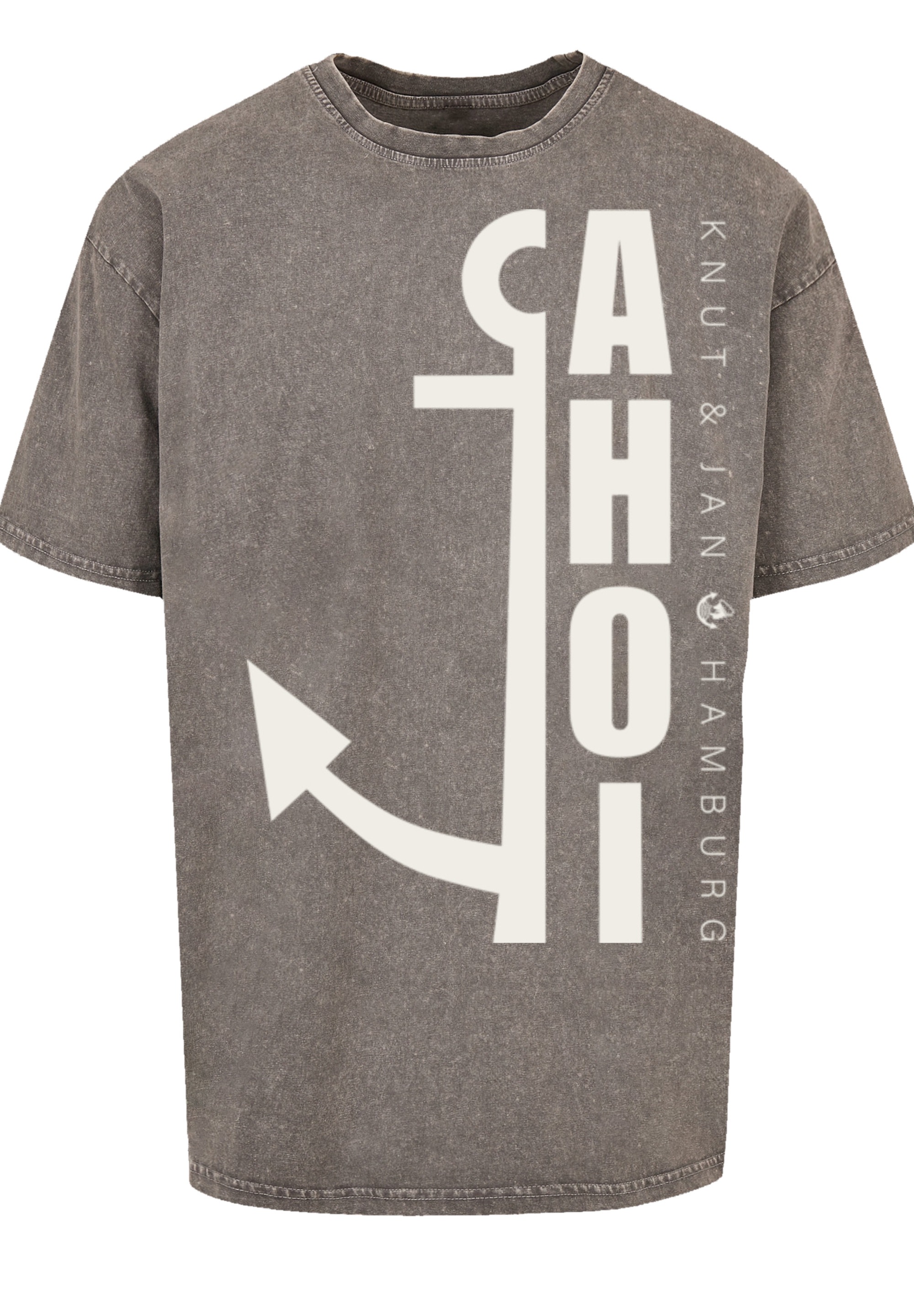 F4NT4STIC T-Shirt »Ahoi Anker Knut & Jan Hamburg«, Print