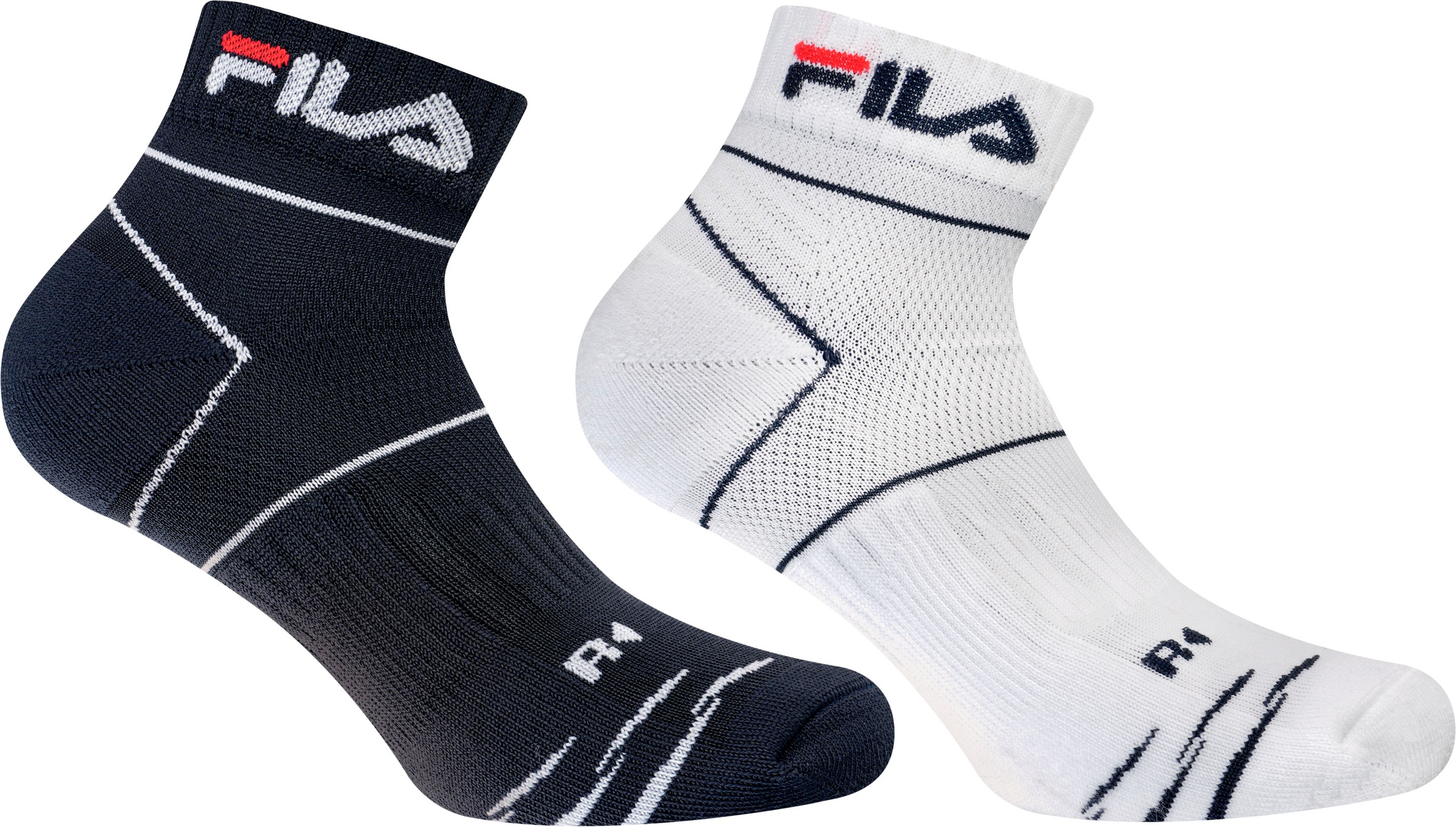 Fila Kurzsocken, (2er Pack), mit Logoschriftzug