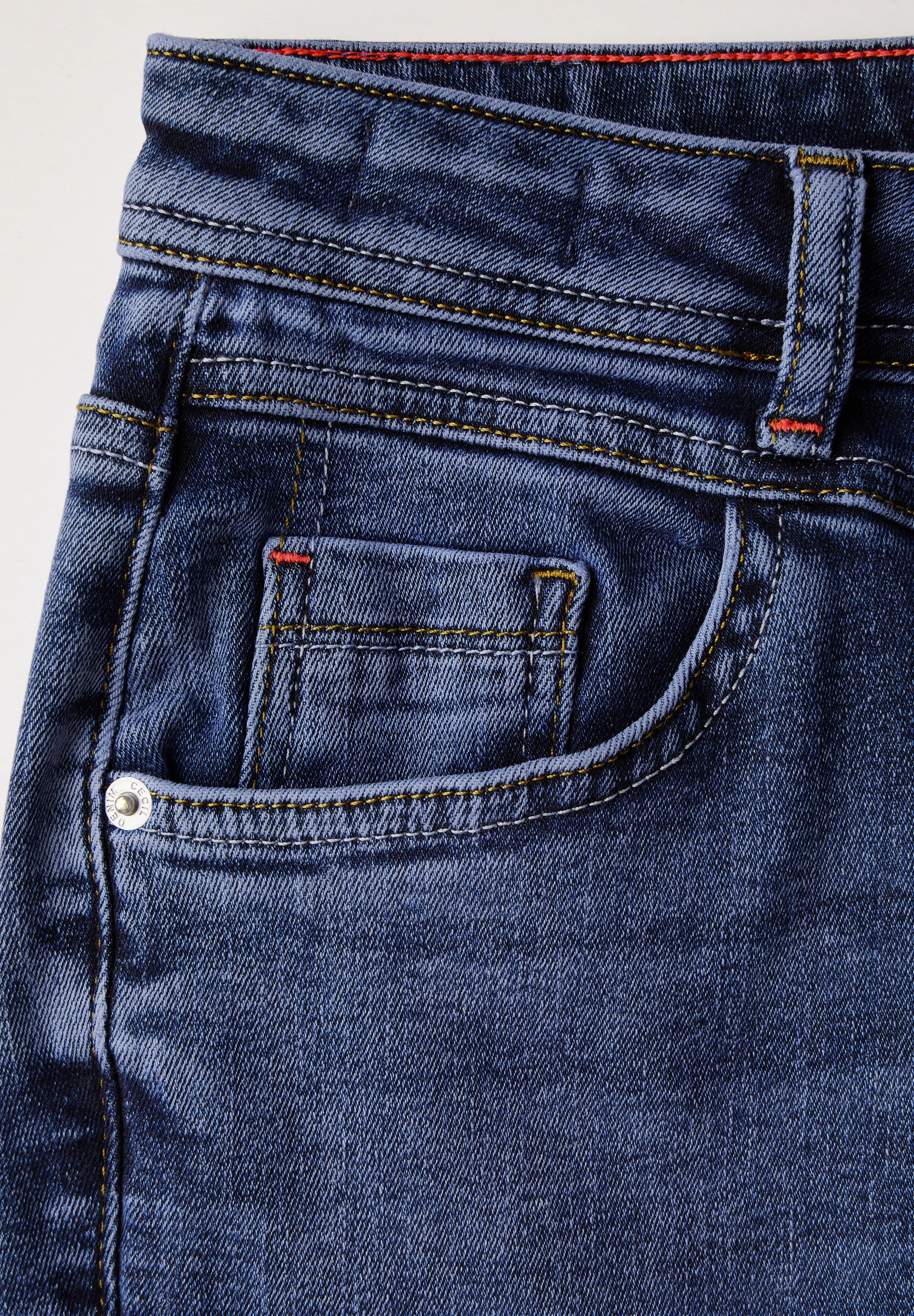 Cecil Slim-fit-Jeans, Middle Waist