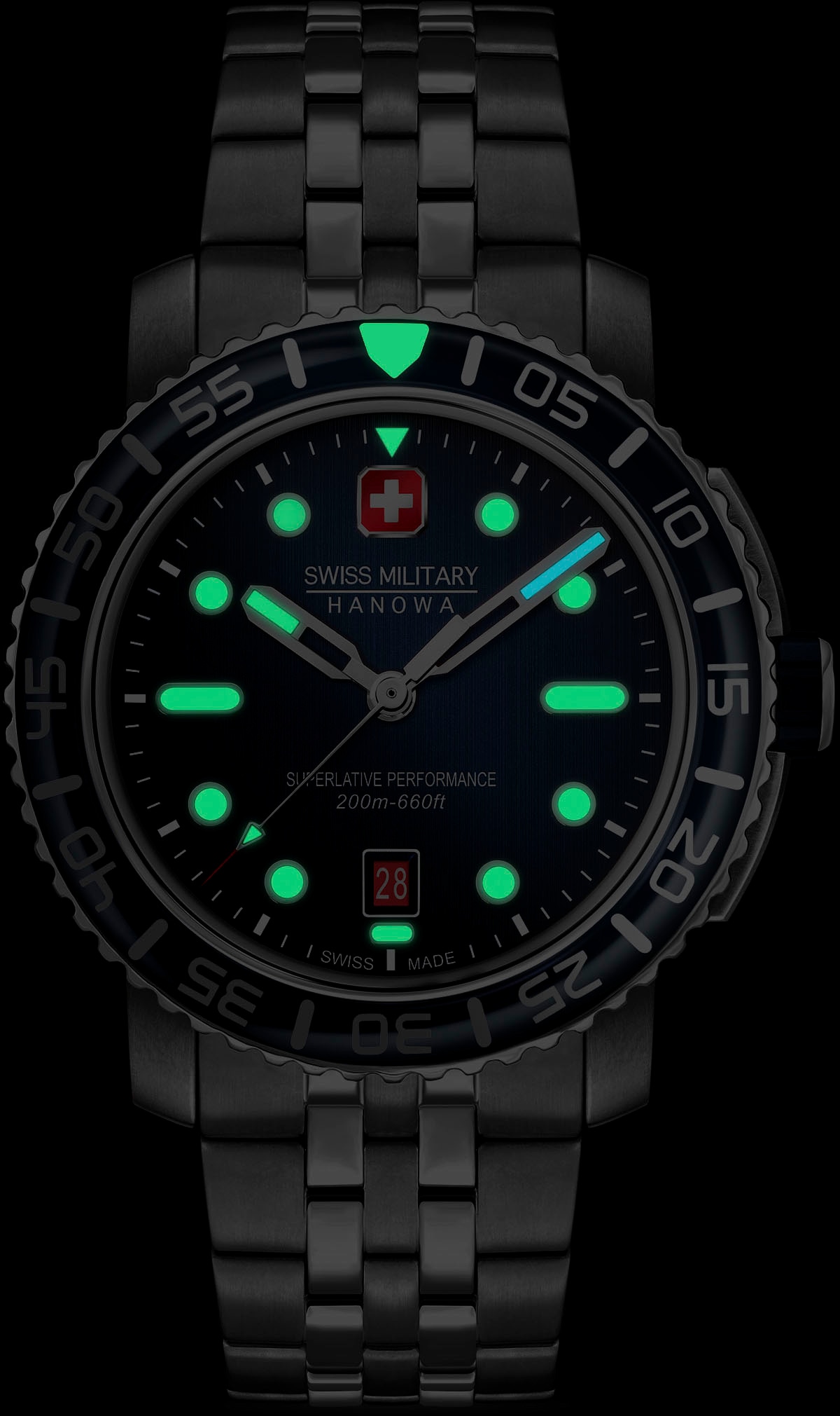 bestellen ▷ Military SMWGH0001703« Hanowa | BAUR »BLACK MARLIN, Swiss Uhr Schweizer