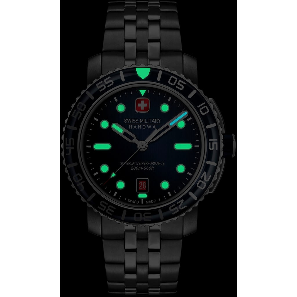 Swiss Military Hanowa Schweizer Uhr »BLACK MARLIN, SMWGH0001703«