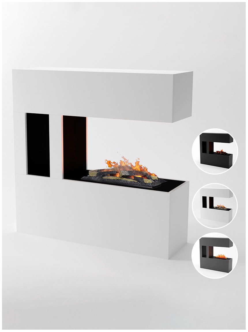 GLOW FIRE Elektrokamin »»Schiller, Pocket««, Wasserdampfkamin mit 3D Feuer mit integriertem Knistereffekt