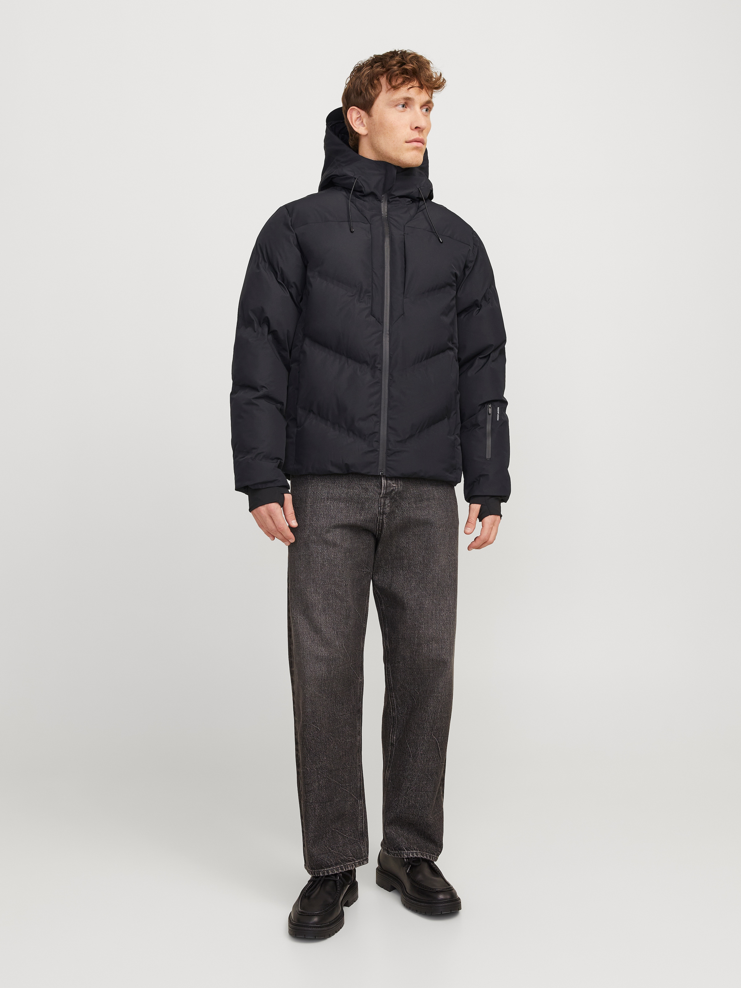 Jack & Jones Steppjacke »JCOSLAY HEAT QUILTED PUFFER SN«, mit Kapuze