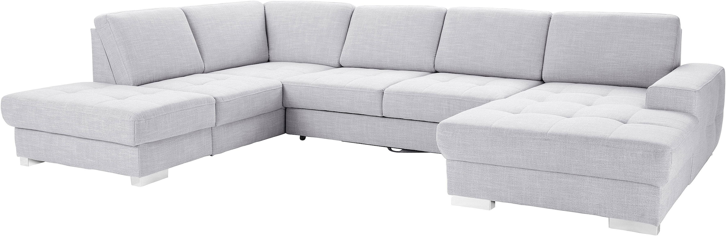 sit&more Wohnlandschaft »Santorini U-Form«, mit Federkern und Sitztiefenverstellung, wahlweise mit Bettfunktion