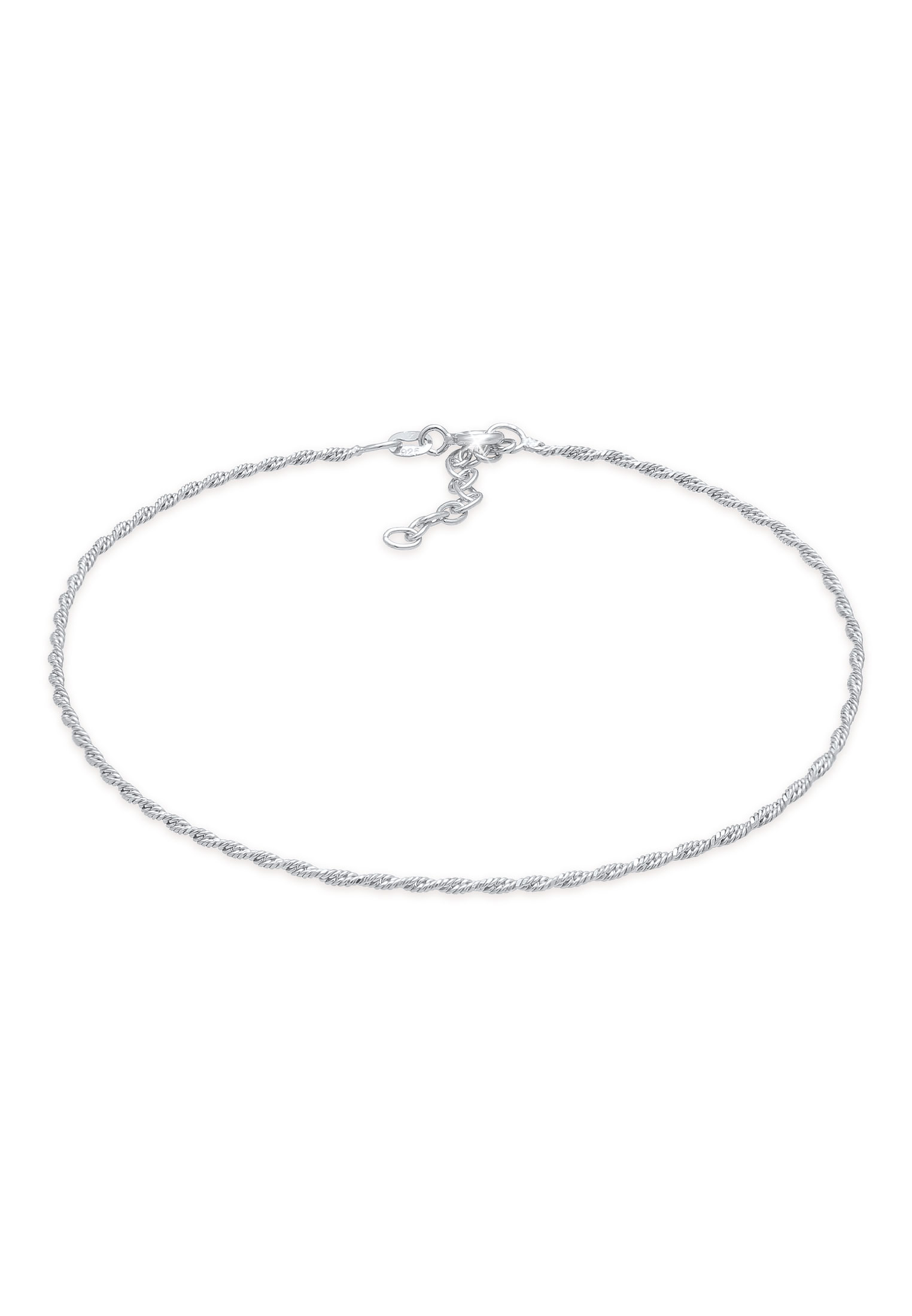Fußkette »Kordelkette Gedreht Basic Zeitlos 925 Silber«