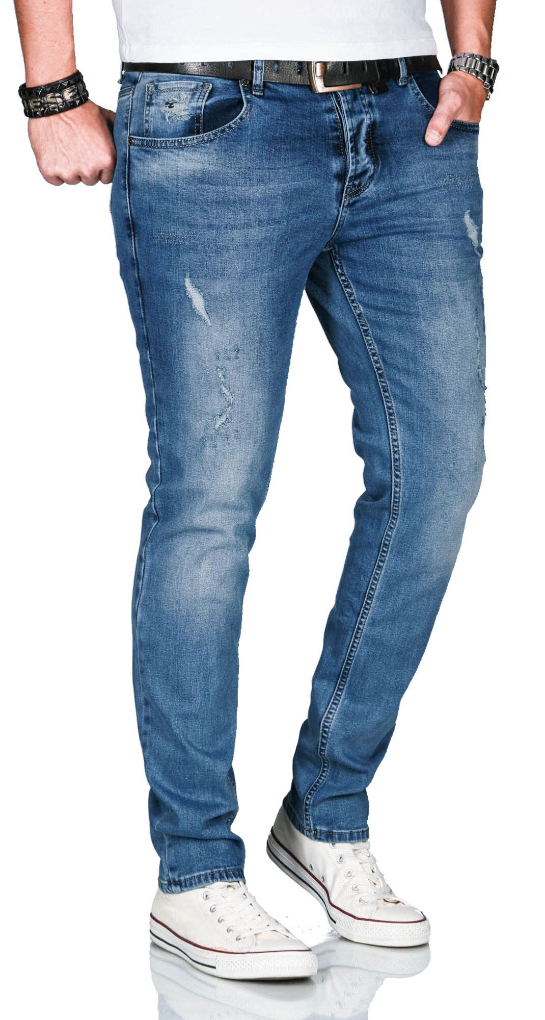 Alessandro Salvarini Slim-fit-Jeans »ASCatania«, mit used look Effekt und mit 2% Elasthan