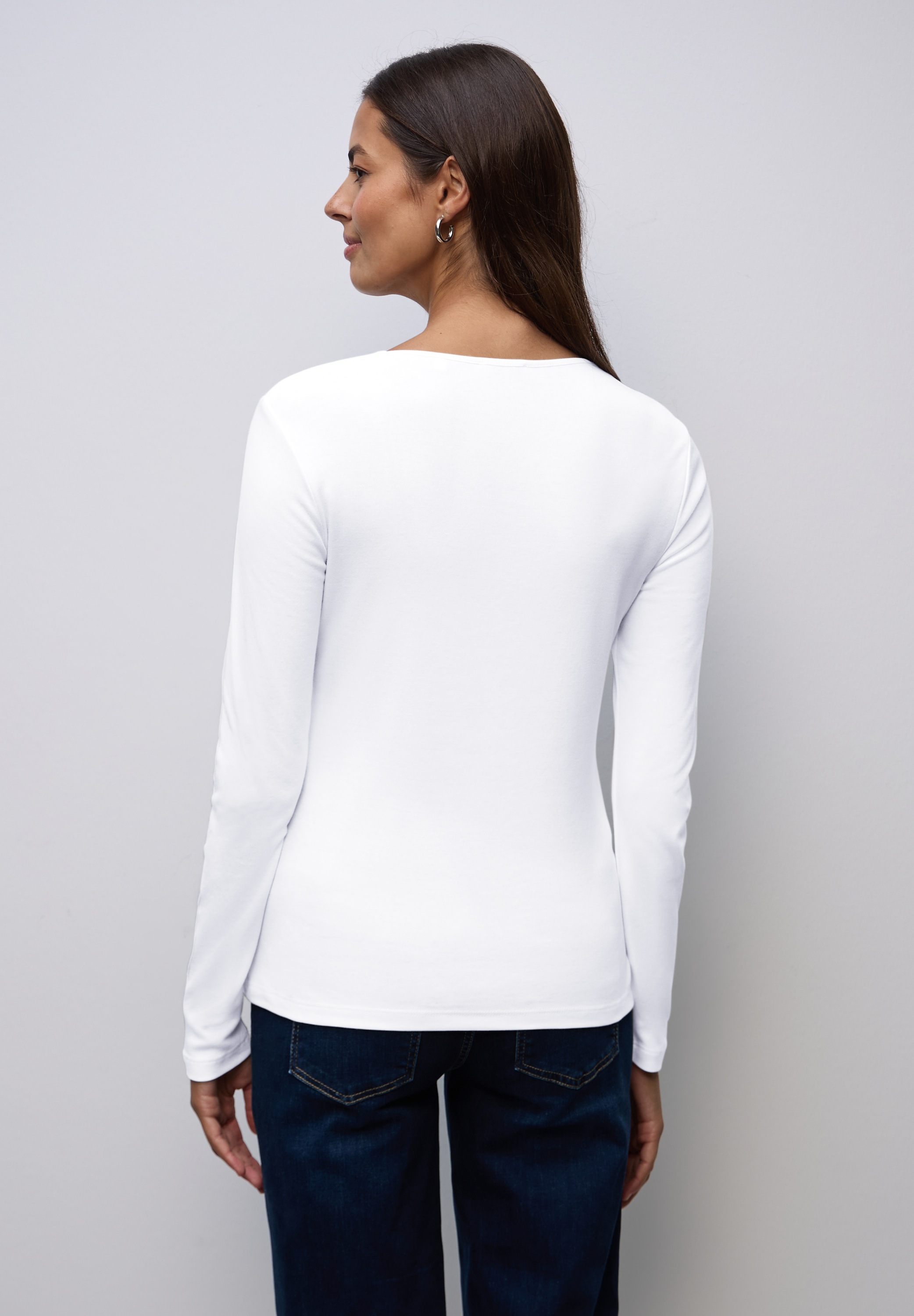 STREET ONE Langarmshirt im soften Baumwoll-Mix