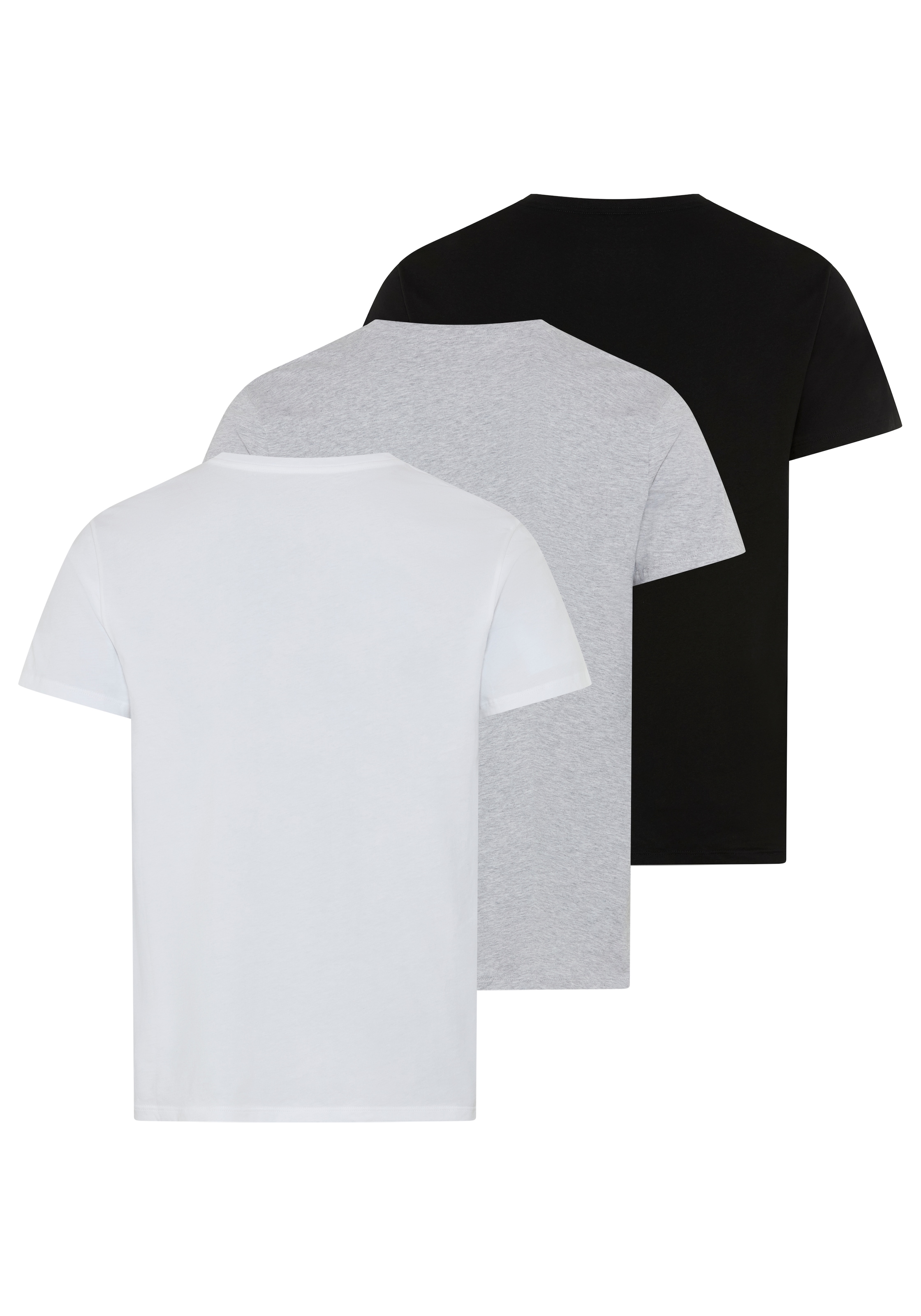 Lacoste T-Shirt Packung, 3 Rundhalsausschnitt, reine Baumwolle, Regular Fit