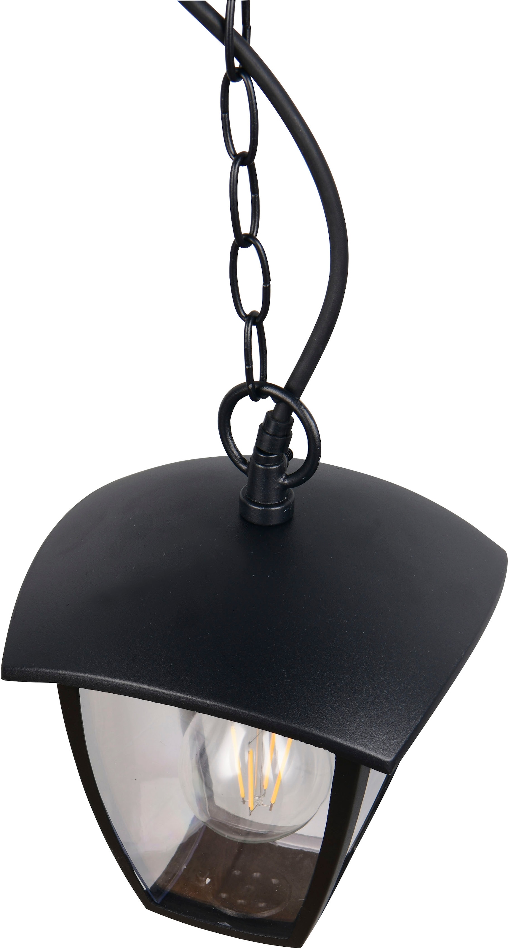 TRIO Leuchten Außen-Deckenleuchte »VENTA, Outdoor Pendelleuchte 1-flammig, exkl 1x E27 max 10W, IP44«, 1 flammig, Leuchtmittel E27 | Leuchtmittel wechselbar, Terrassen Hängelampe, Pendelleuchte Garten max Höhe 82cm
