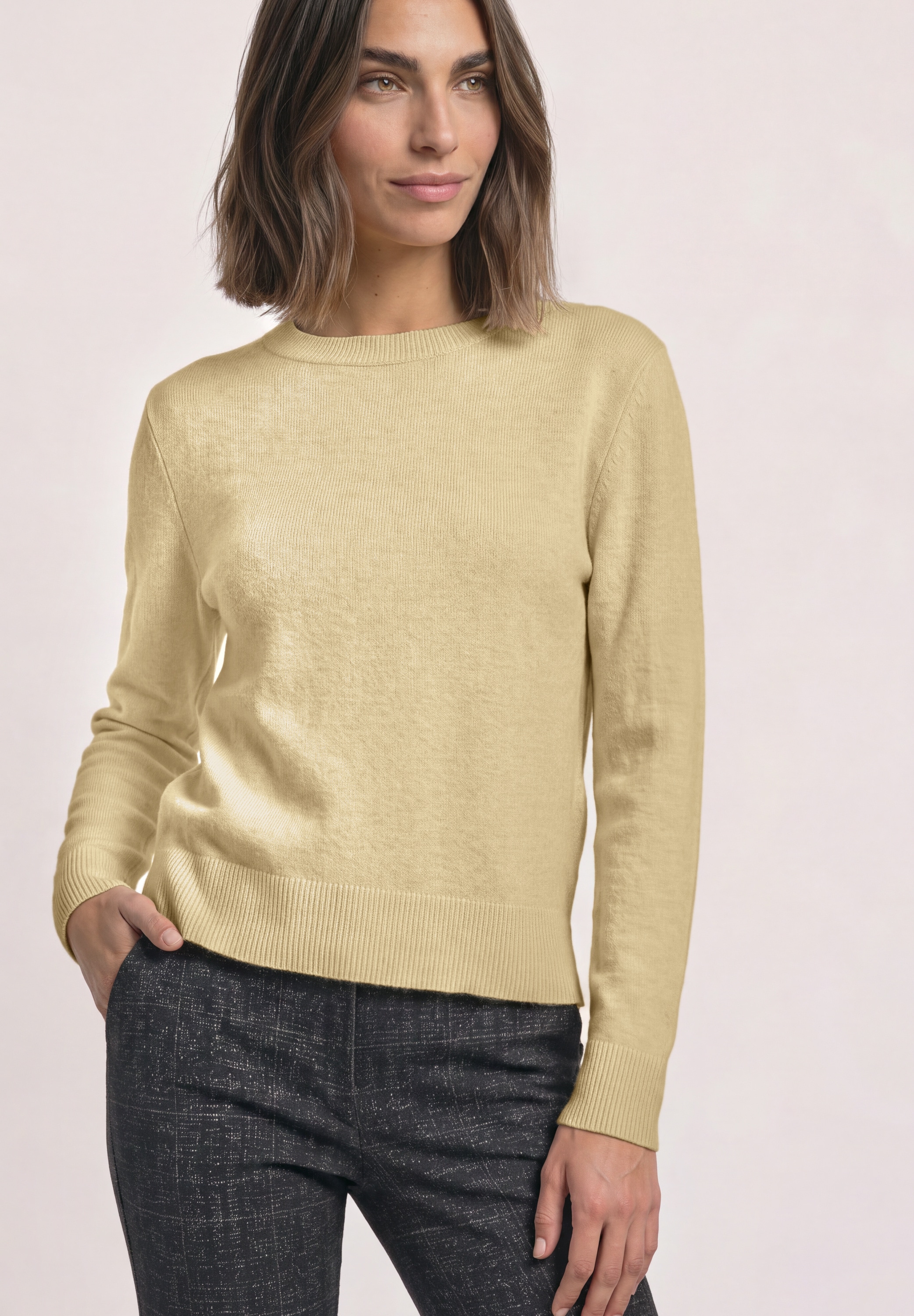 STREET ONE Strickpullover mit U-Boot-Ausschnitt
