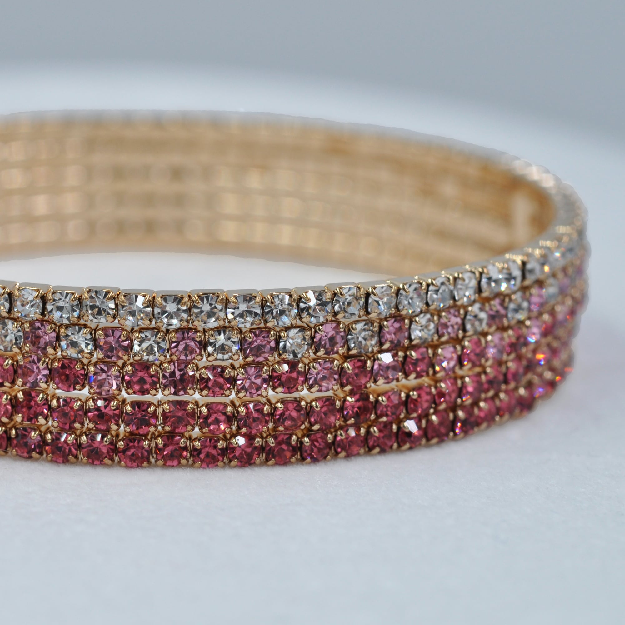 Steuer Armband »Strass-Armspange pink/rosa«