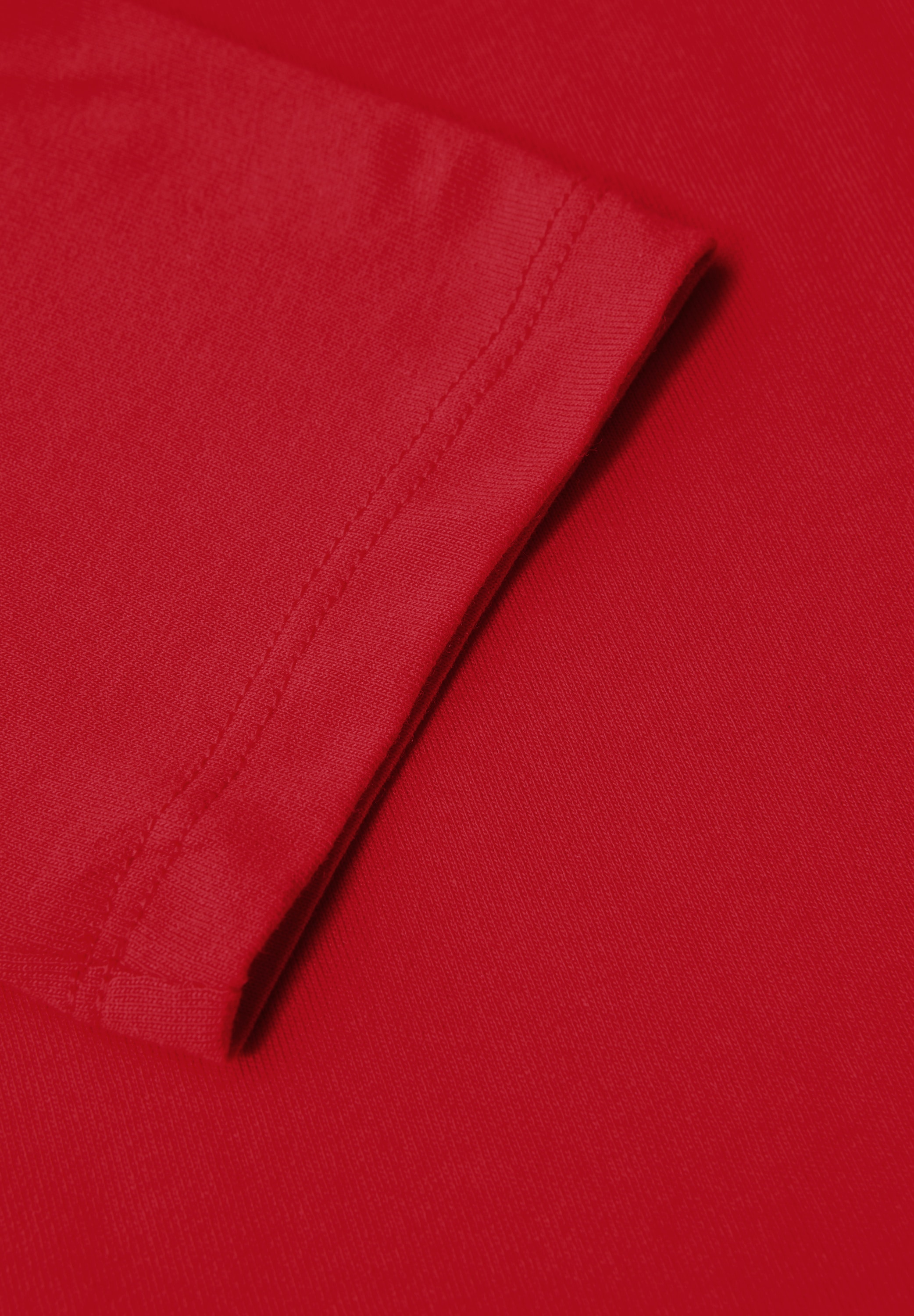 STREET ONE Langarmshirt, aus Baumwolle mit Stretchante