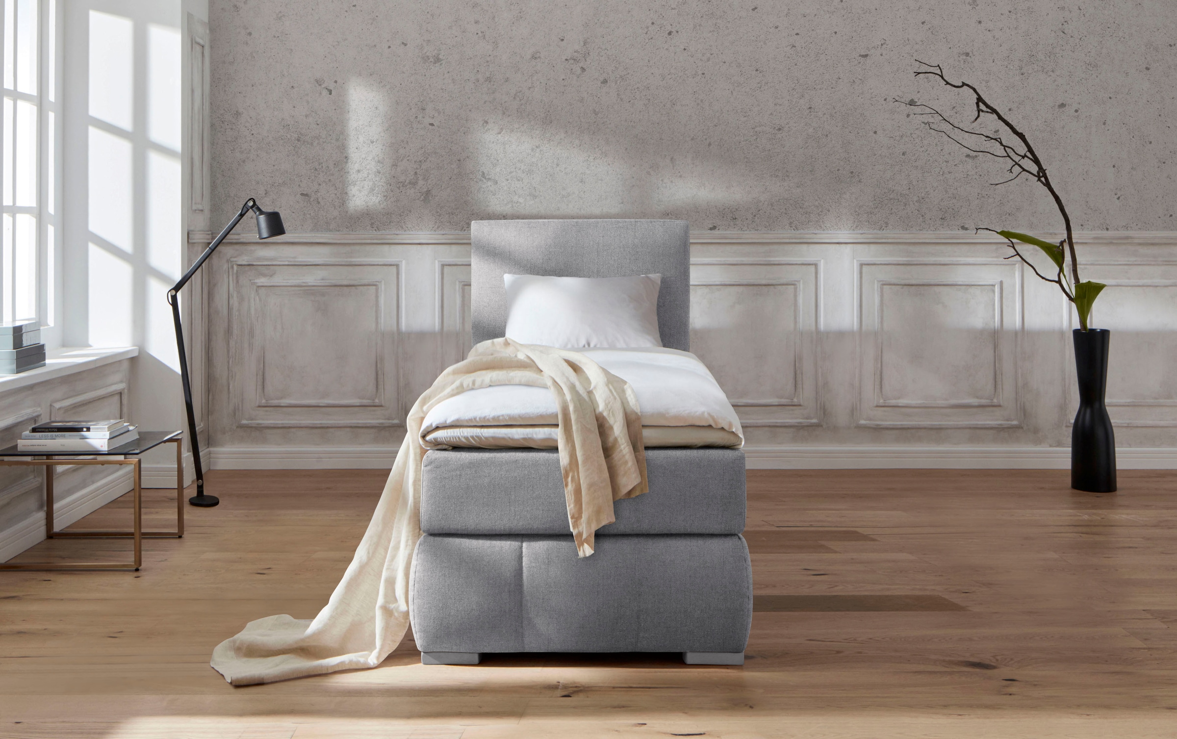 Home affaire Boxspringbett "Wehma" inkl. Topper in 3 verschiedenen Matratze günstig online kaufen