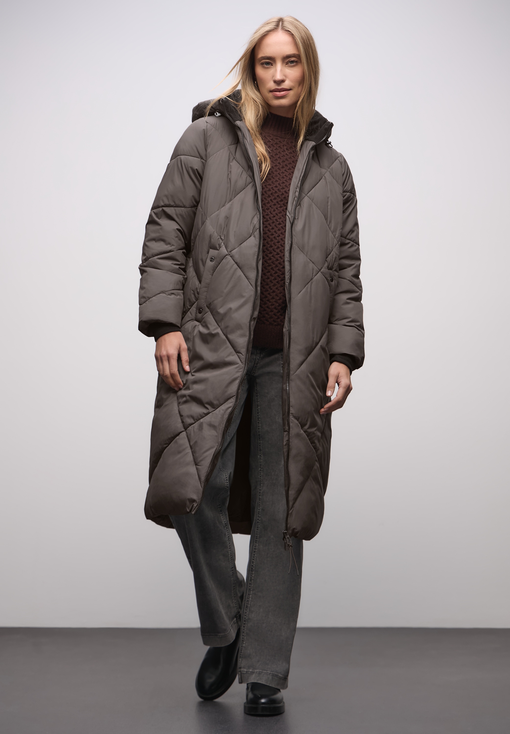 STREET ONE Steppjacke ohne Kapuze mit Kapuze