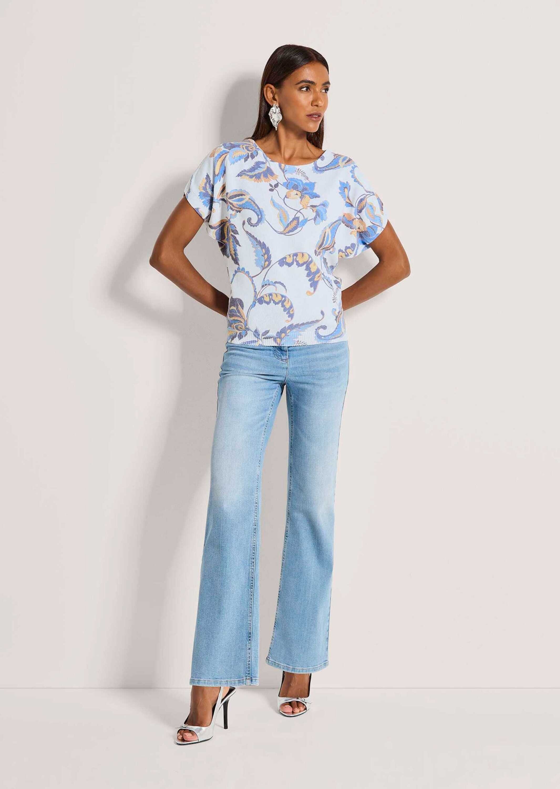 MADELEINE Longpullover "Strickpullover Druckpullover mit Allover-Print" Ger günstig online kaufen