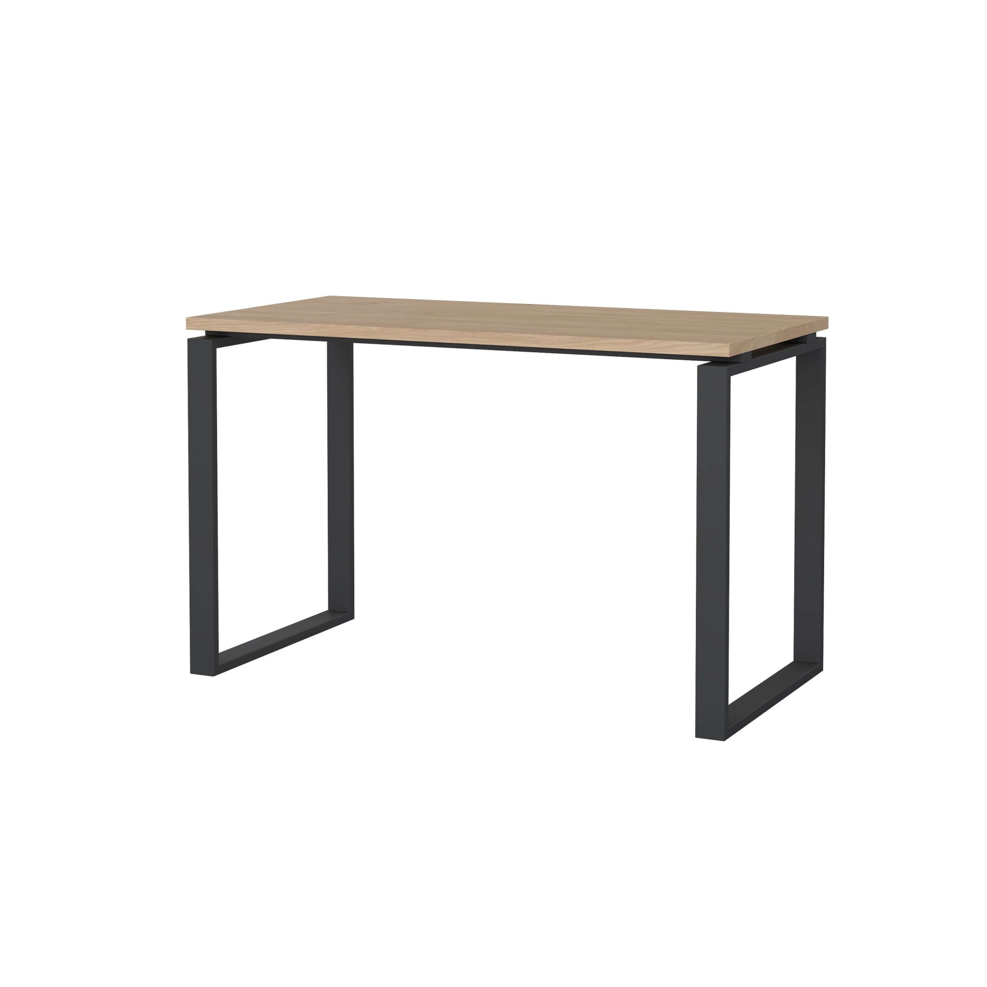 Schreibtisch INOSIGN "Sign Arbeitstisch, Sekretär, Bürotisch", grau (jackson hickory, matt grau), B:120cm H:75,6cm T:60cm, Tische, Schreibtisch, Cleanes Design, Metallbeine, Breite 120 oder 150 cm 3