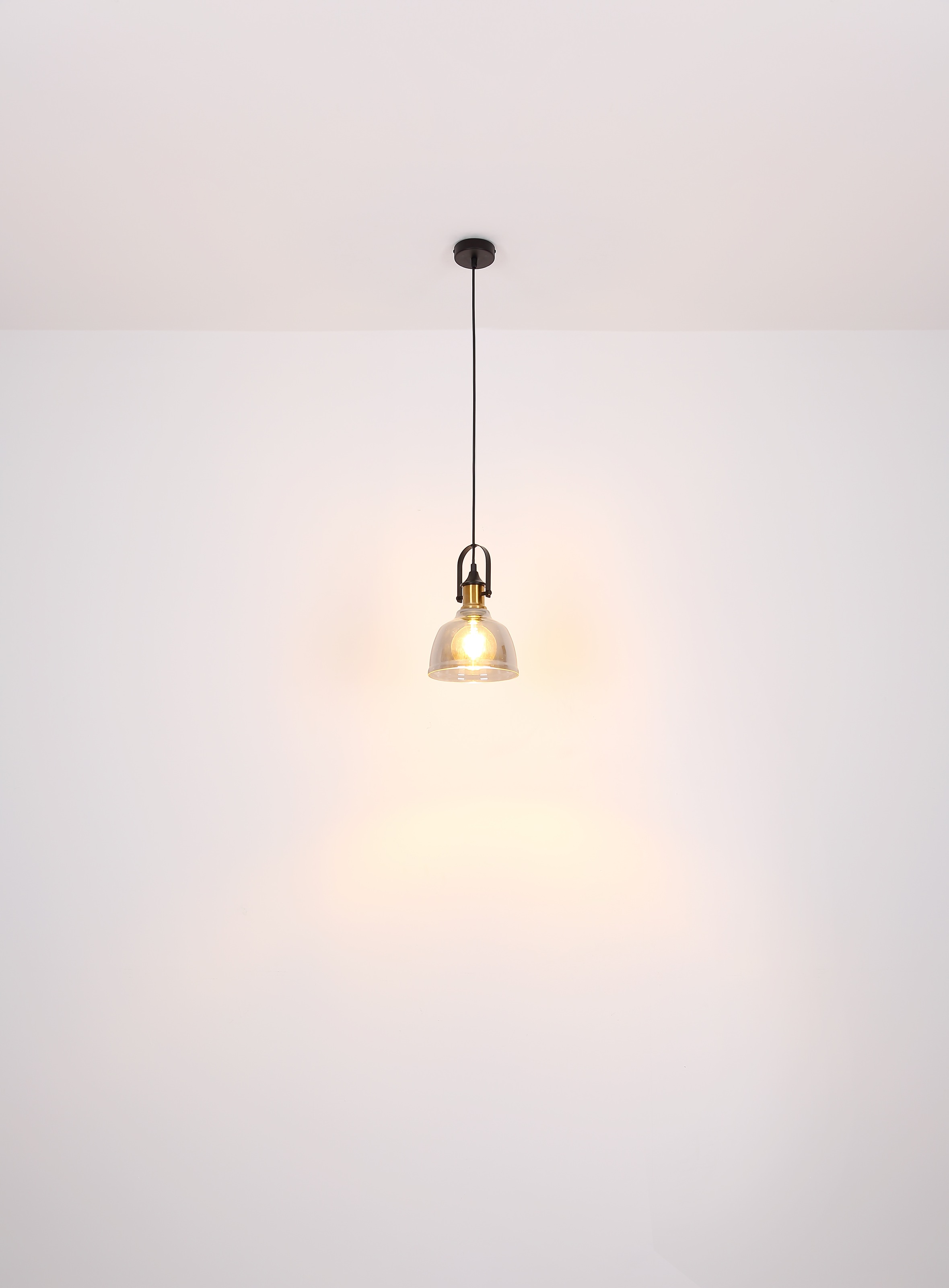 GLOBO LIGHTING Hängeleuchte »DOROTHEA«, Leuchtmittel E27 | ohne Leuchtmittel, Hängelampe/Pendelleuchte/Messing/Glas/Wohnzimmer/Esszimmer