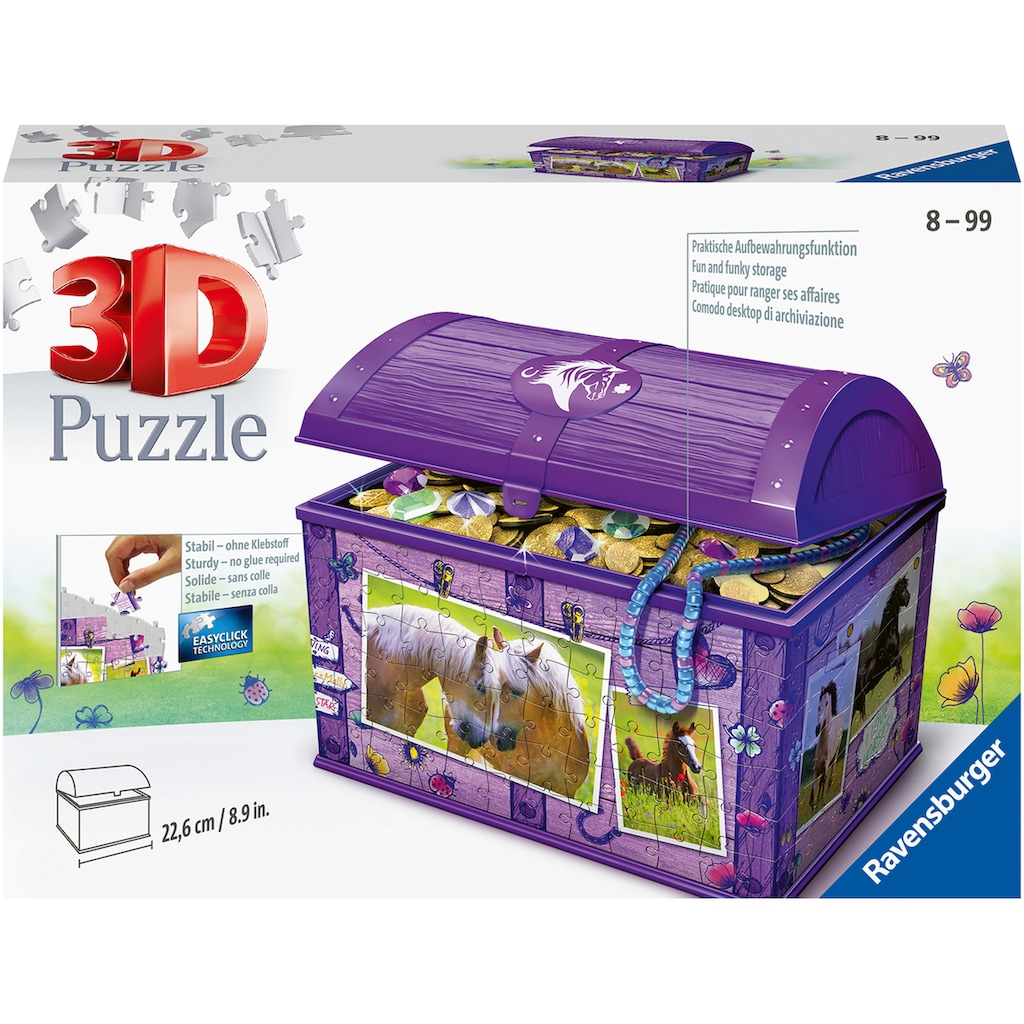 Ravensburger 3D-Puzzle »Schatztruhe Pferde«