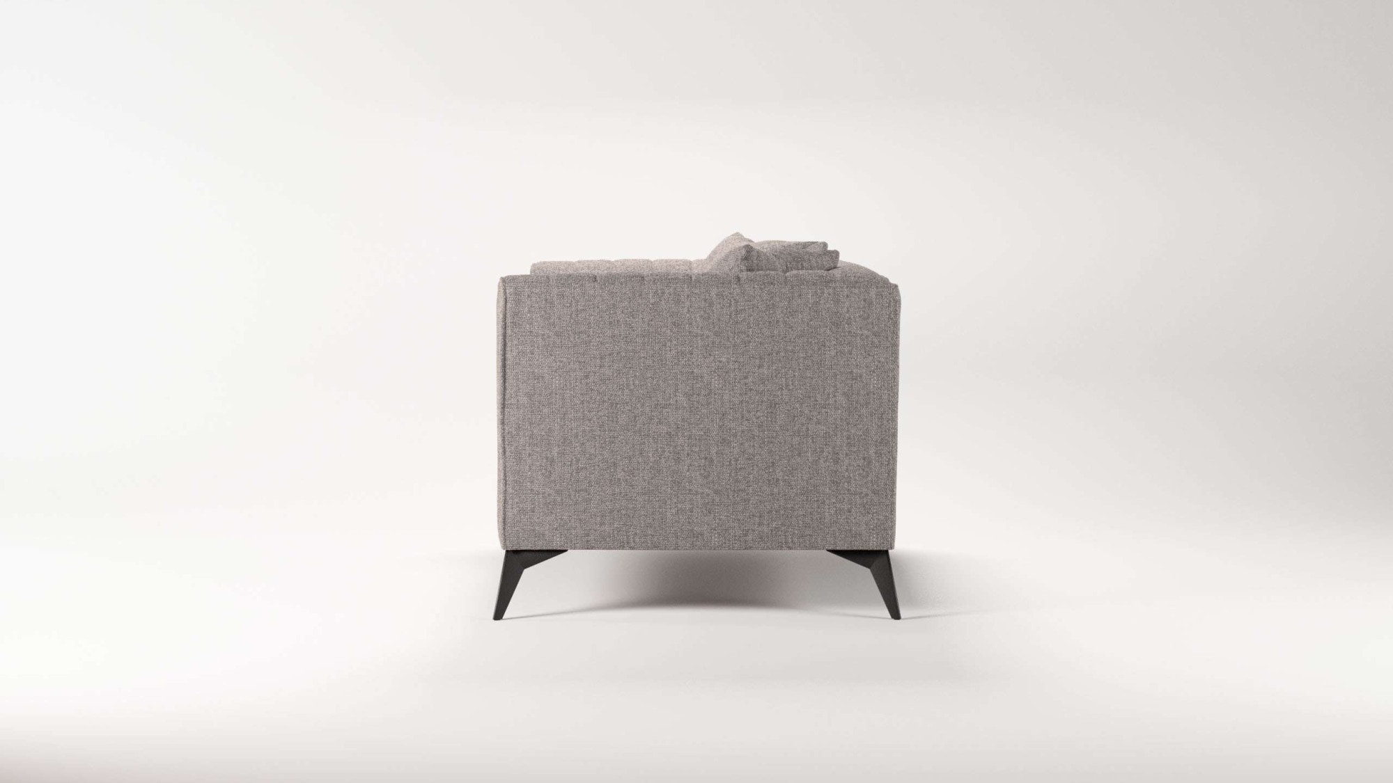 Places of Style Loveseat »MATTHEW Loungesessel, Maße B/T/H: 130/86/74 cm«, incl. Zierkissen, feine Steppung im Rücken, belastbar bis 200kg