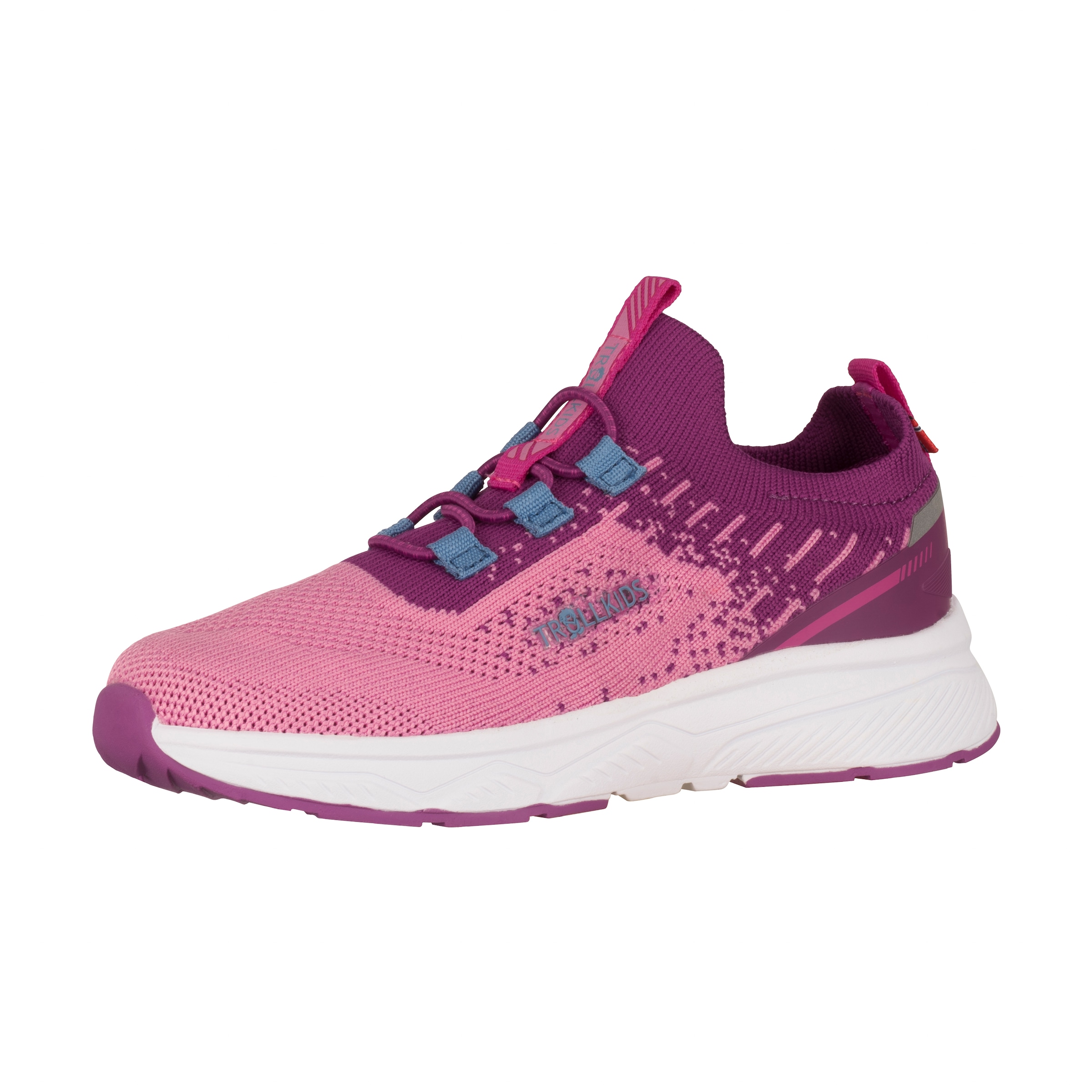 Slip-On Sneaker TROLLKIDS "KIDS BALESTRAND SNEAKER", Mädchen, Gr. 33, fresh berry, candy pink, Synthetik, Schuhe