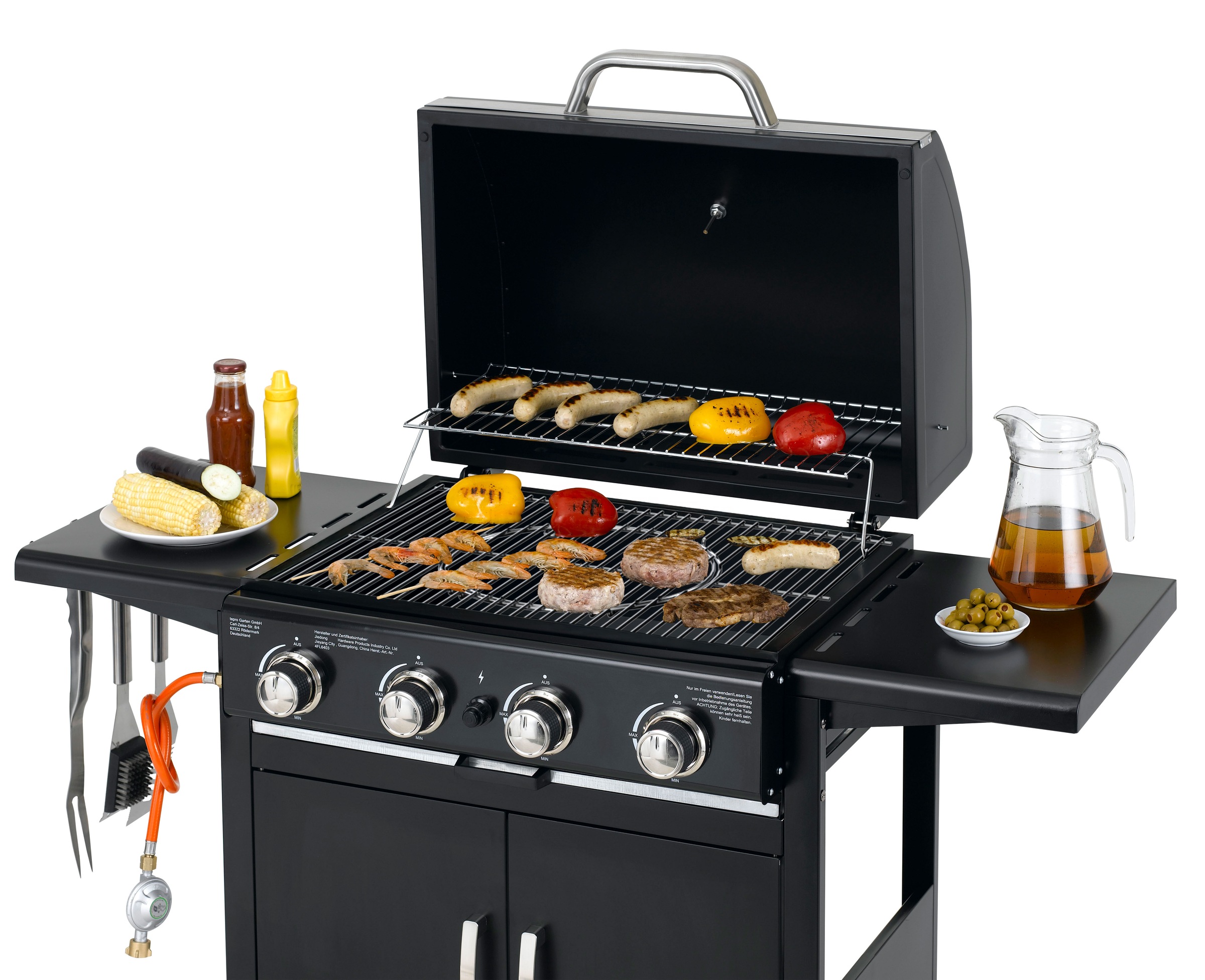 Tepro Gasgrill "Mayfield 4", mit 4 Edelstahl-Brennern, Grillfläche: ca. 58x günstig online kaufen