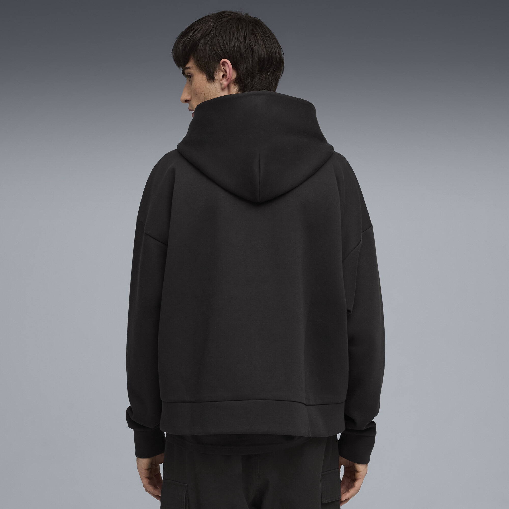 PUMA Sweatjacke »Wardrobe Essentials Boxy Kapuzenjacke Herren«