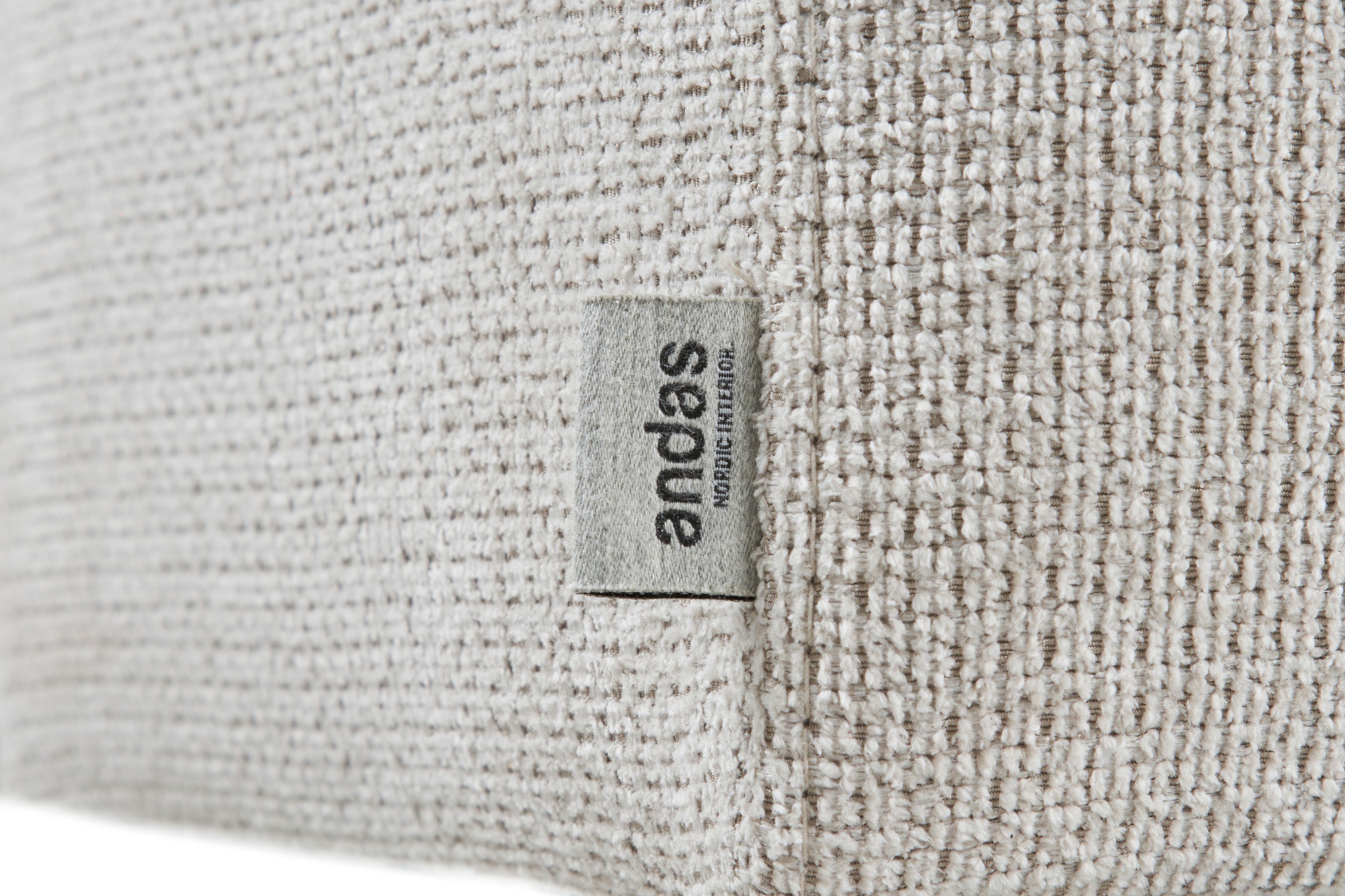 andas Ecksofa »Linkka, Breite 301 cm«, L-Form, in einem weichen Chenille-Stoff, mit Wellenunterfederung