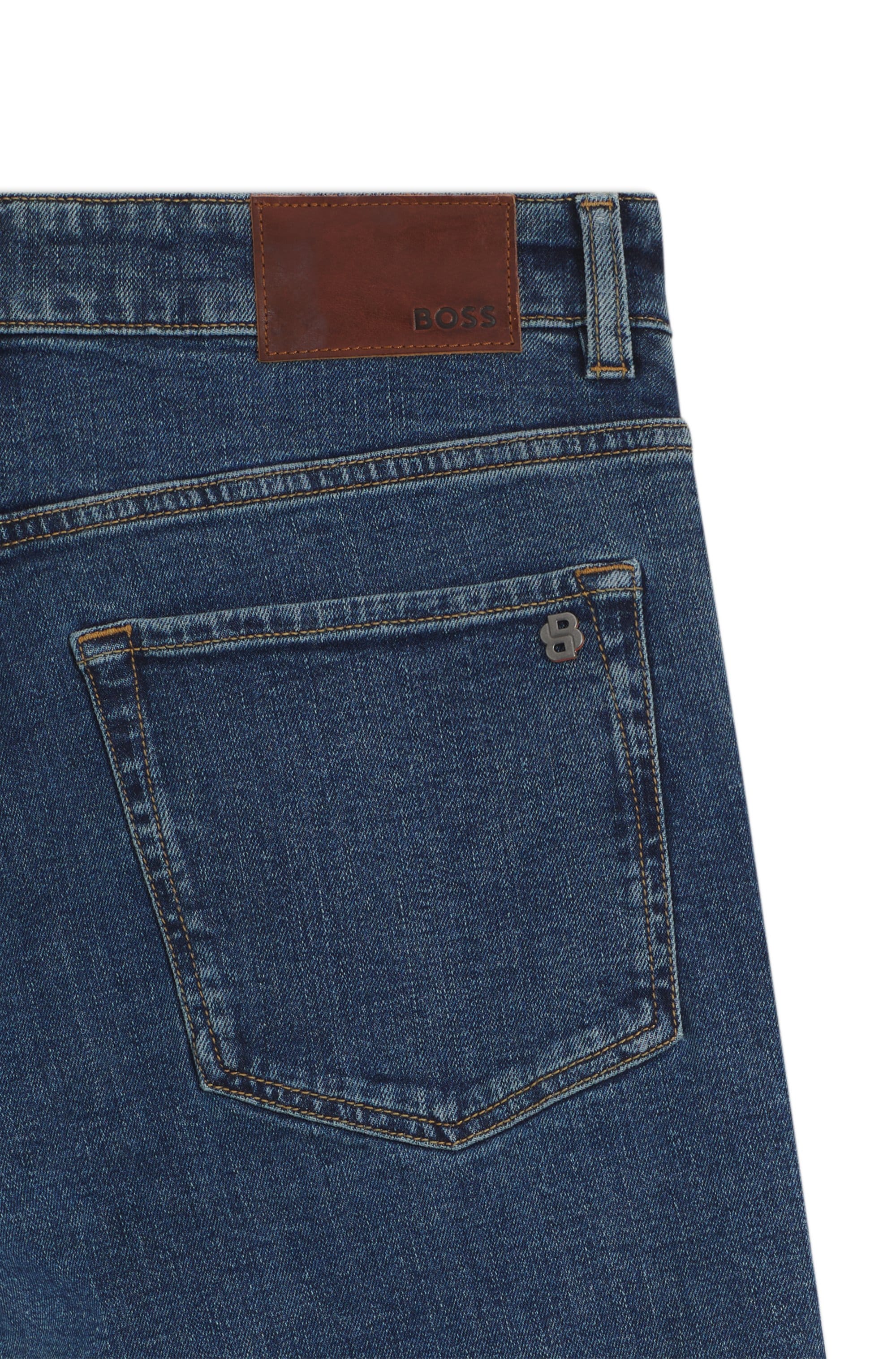 BOSS ORANGE »RE.MAINE« Regular Fit, Baumwoll-Mix, used washed