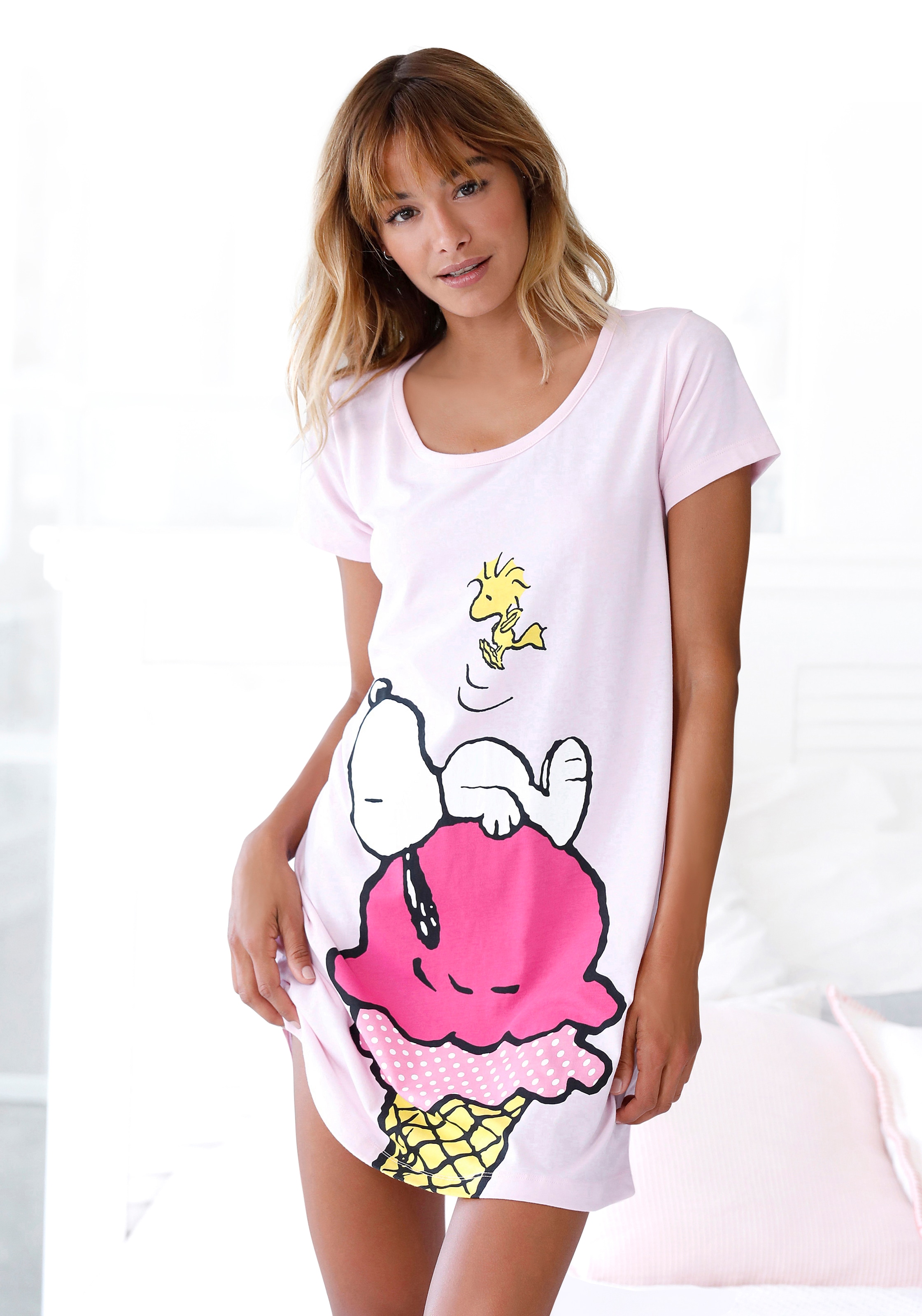 Sleepshirt, mit großem Snoopy-Motiv