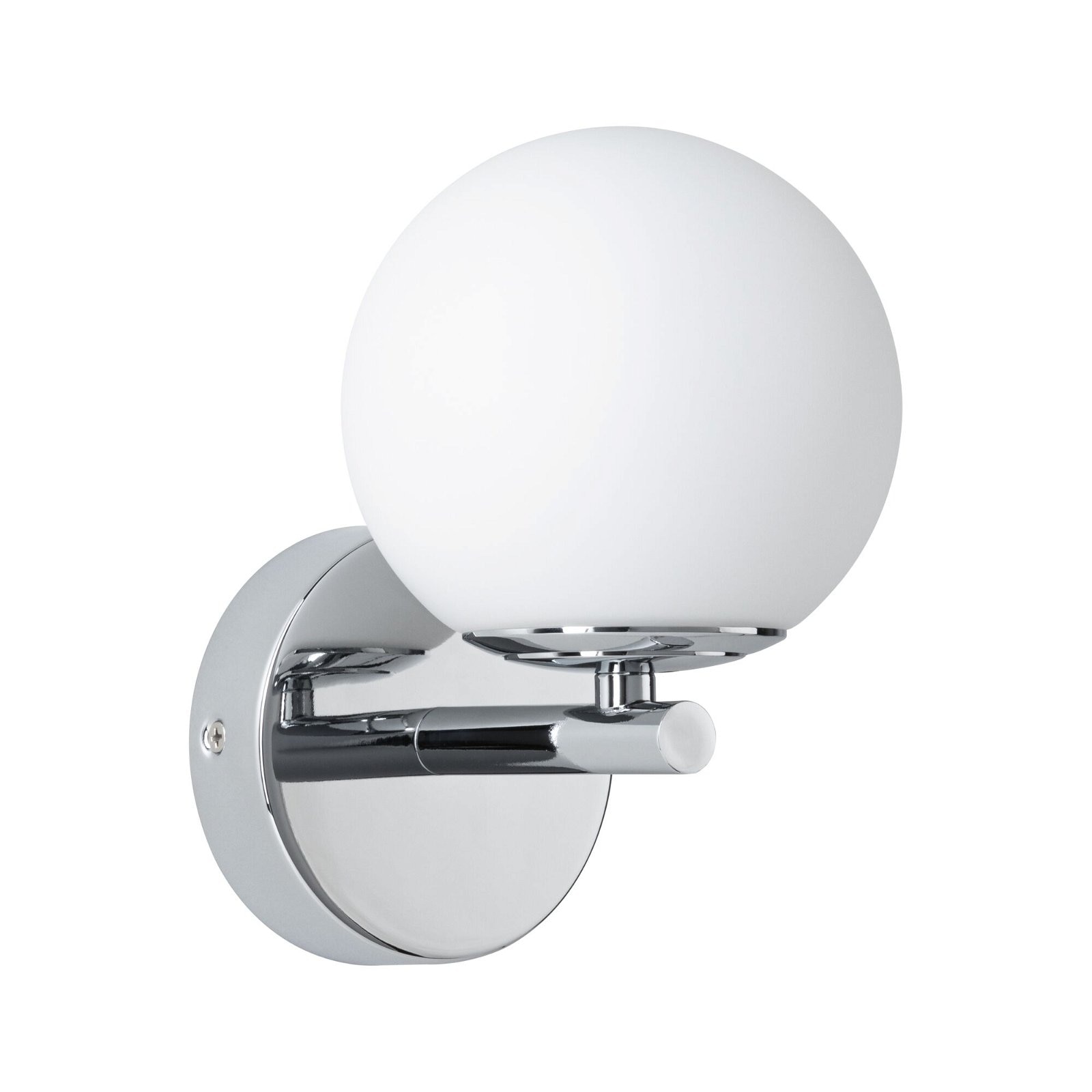 PAULMANN LED Wandleuchte "Selection Bathroom Gove IP44 5W 3000K Satin, Glas/Metall", 1, H: 18,5cm, 1 Stk., weiß, Leuchten